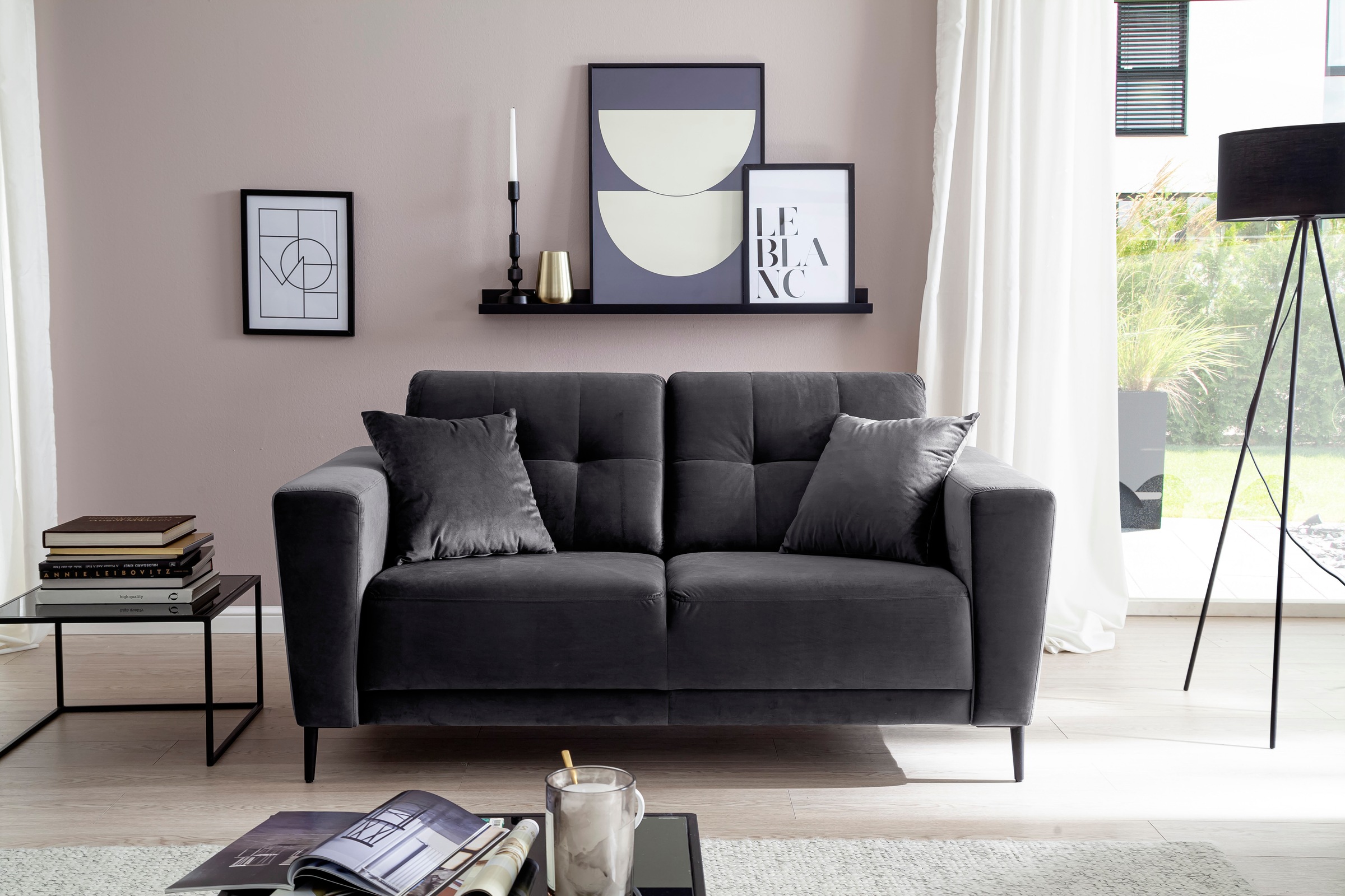 Trends by HG 2-Sitzer »Barcelona«, mit Metallfuss, frei im Raum stellbar