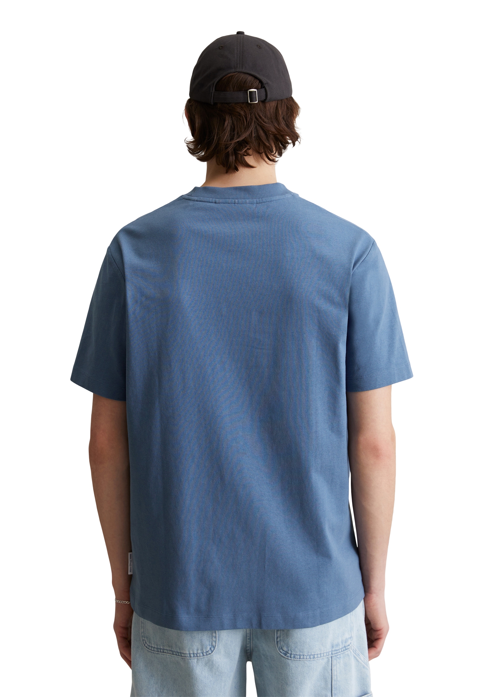 Marc O'Polo DENIM T-Shirt, Rundhals, relaxed fit, kontrastfarbener Print