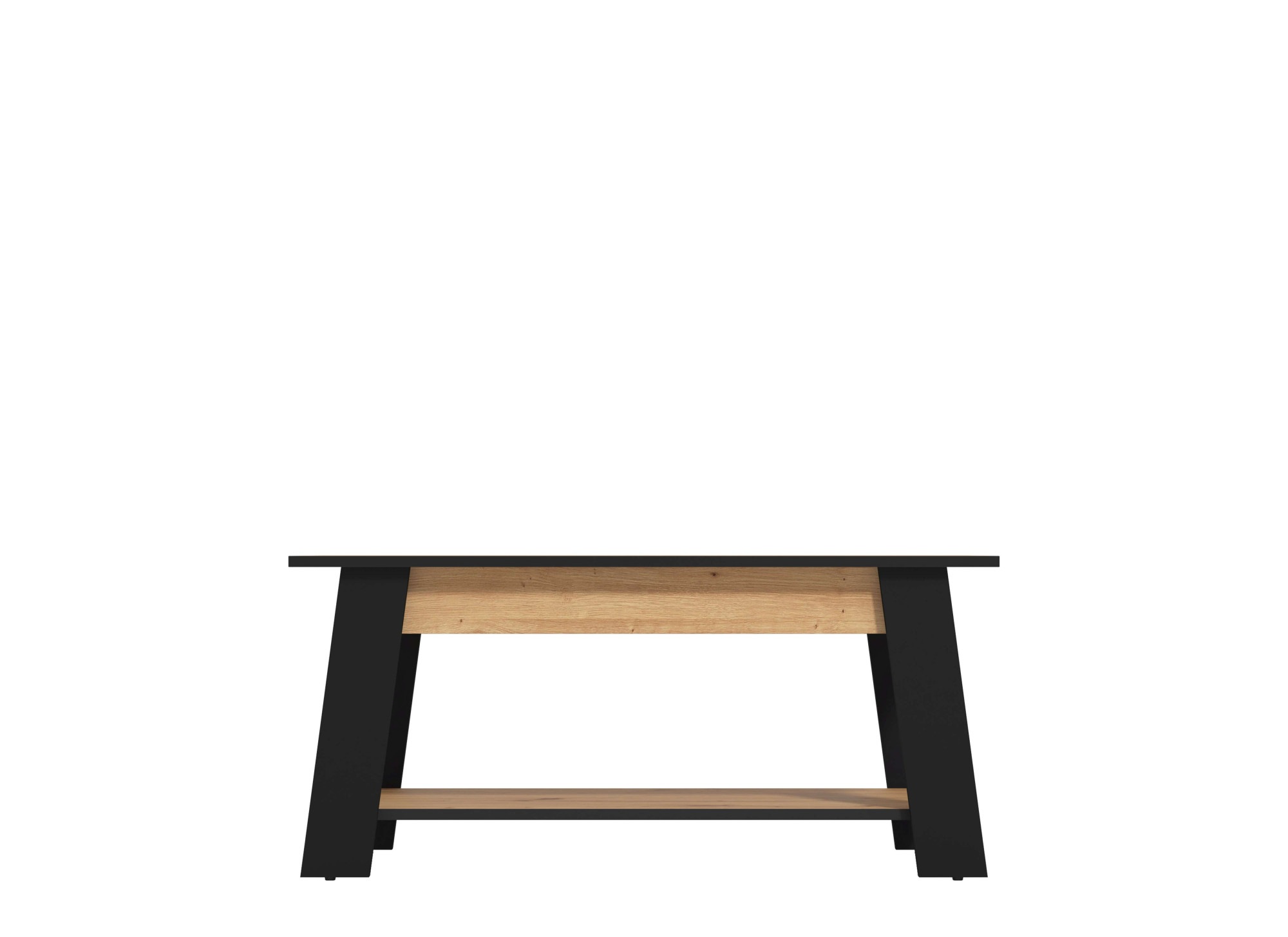 Home affaire Couchtisch »Piave Kaffeetisch, 101 cm, in trendigen Farben, modern«, mit Ablage, rechteckig, Artisan Eiche, ideal für kleine Räume