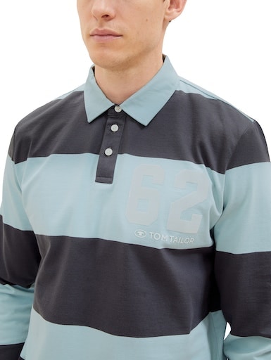 TOM TAILOR Langarm-Poloshirt, mit Logofrontprint an der Brust online kaufen  | Jelmoli-Versand