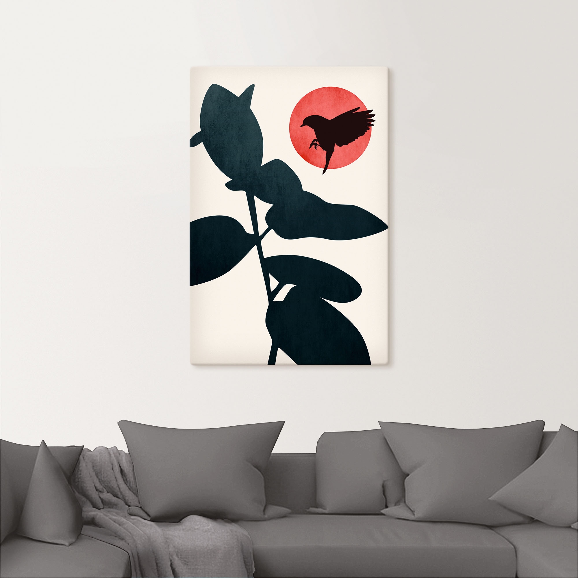 Artland Wandbild »Japanischer Vogel«, Blätterbilder, | (1 Grössen Leinwandbild, Jelmoli-Versand Poster St.), als Wandaufkleber shoppen online in Alubild, versch. oder