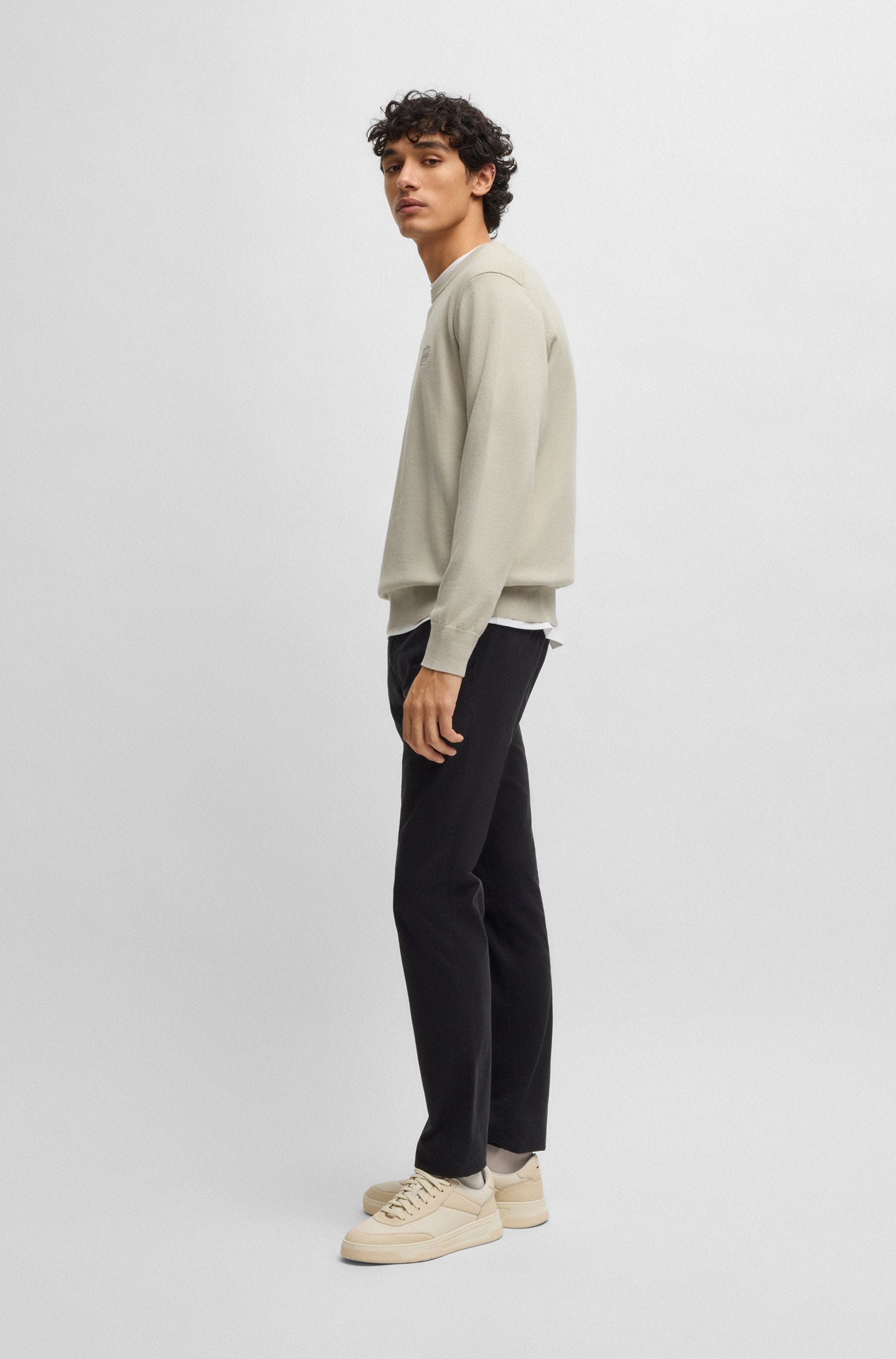 BOSS ORANGE Strickpullover »Kanovano«, mit Rundhalsausschnitt
