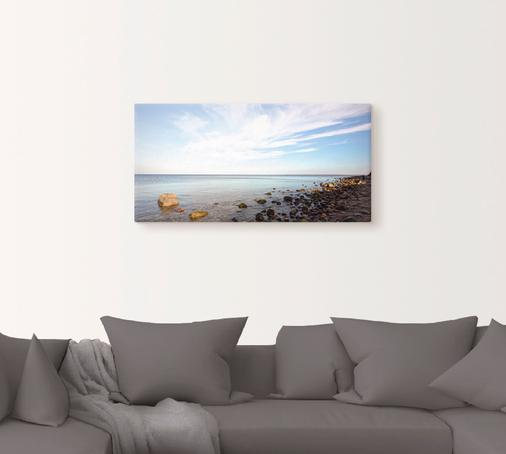 Artland Wandbild »Brodtener Ufer«, Strand, (1 St.), als Leinwandbild, Wandaufkleber oder Poster in versch. Grössen