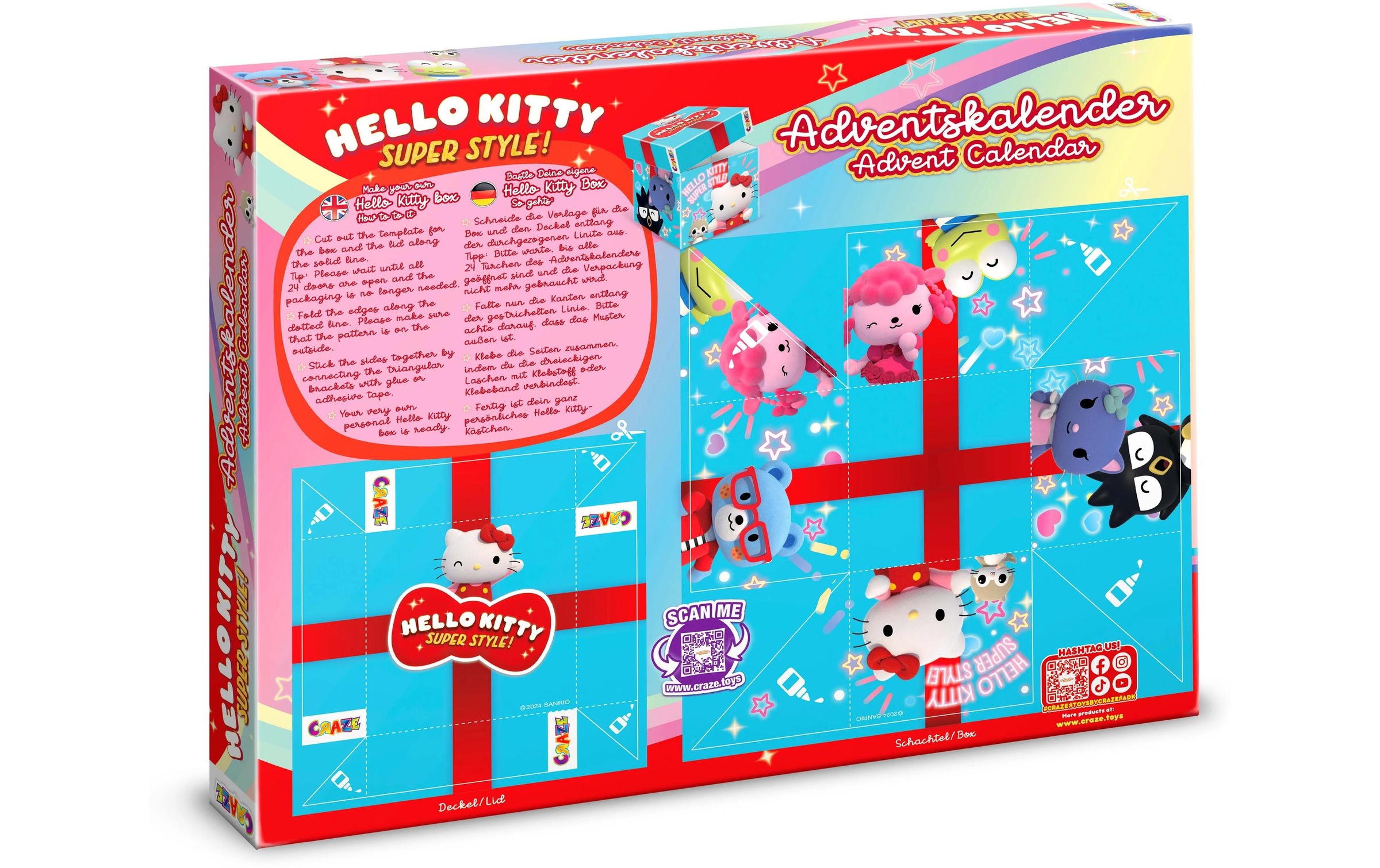 CRAZE Adventskalender »Hello Kitty 2024«, ab 3 Jahren