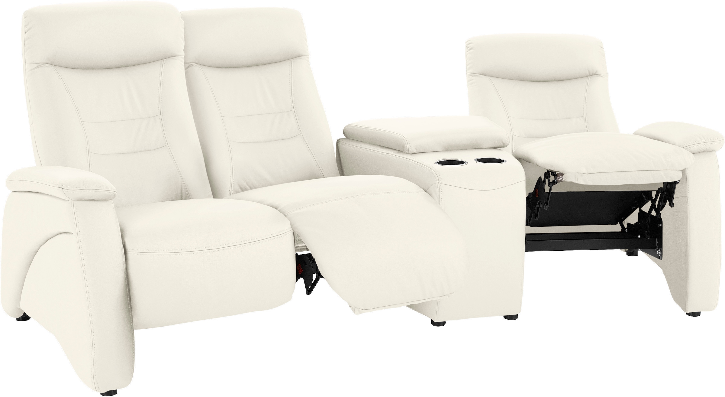 exxpo - sofa fashion 3-Sitzer »Ascoli, Kinosofa mit hohem Sitzkomfort, bequeme Armlehnen«, inkl. Relaxfunktion, Ablage und Staufach, hohe Rückenlehne