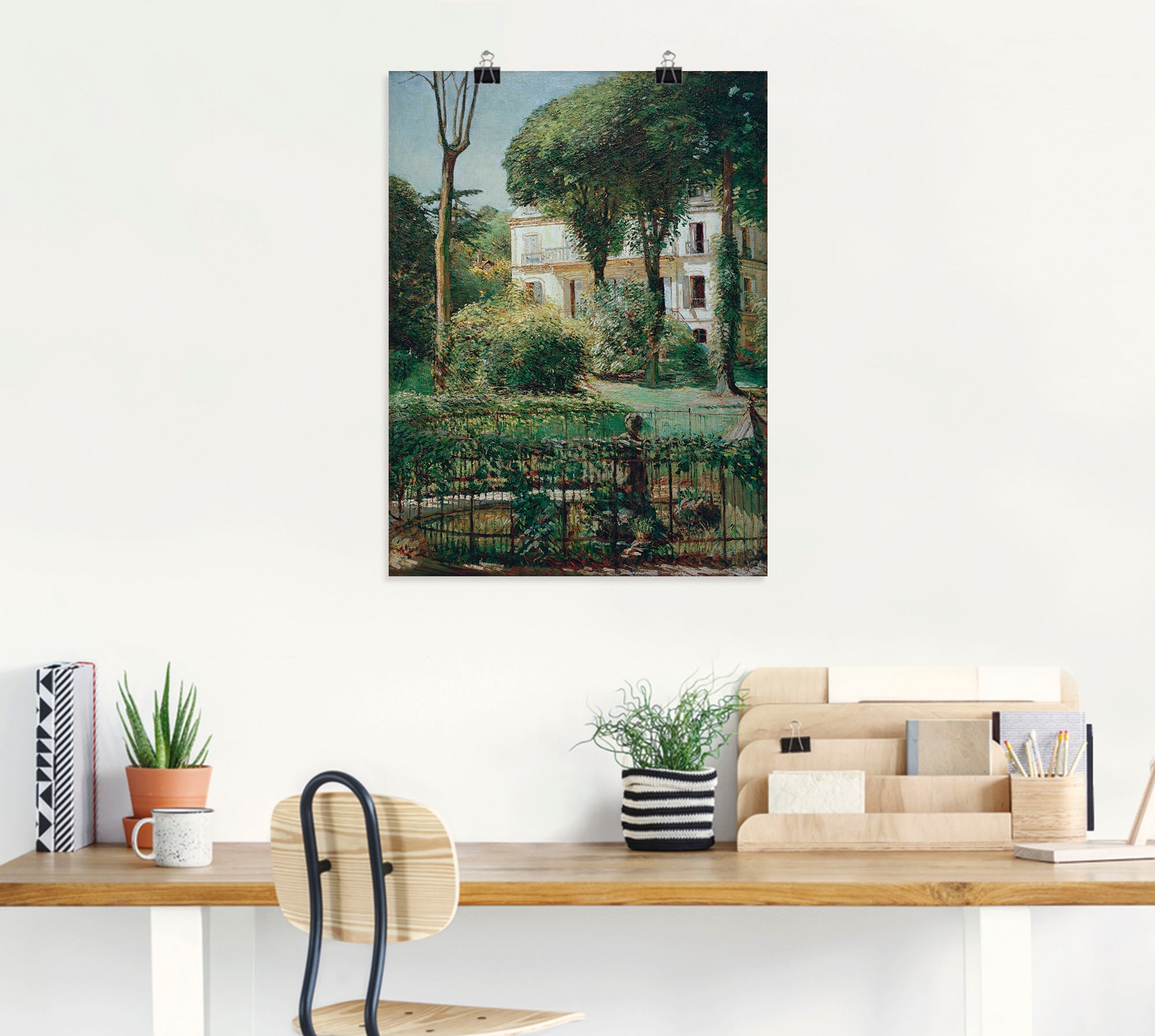 Artland Wandbild »Villa in Paris«, Gartenbilder, (1 St.), als Leinwandbild, Poster in verschied. Grössen