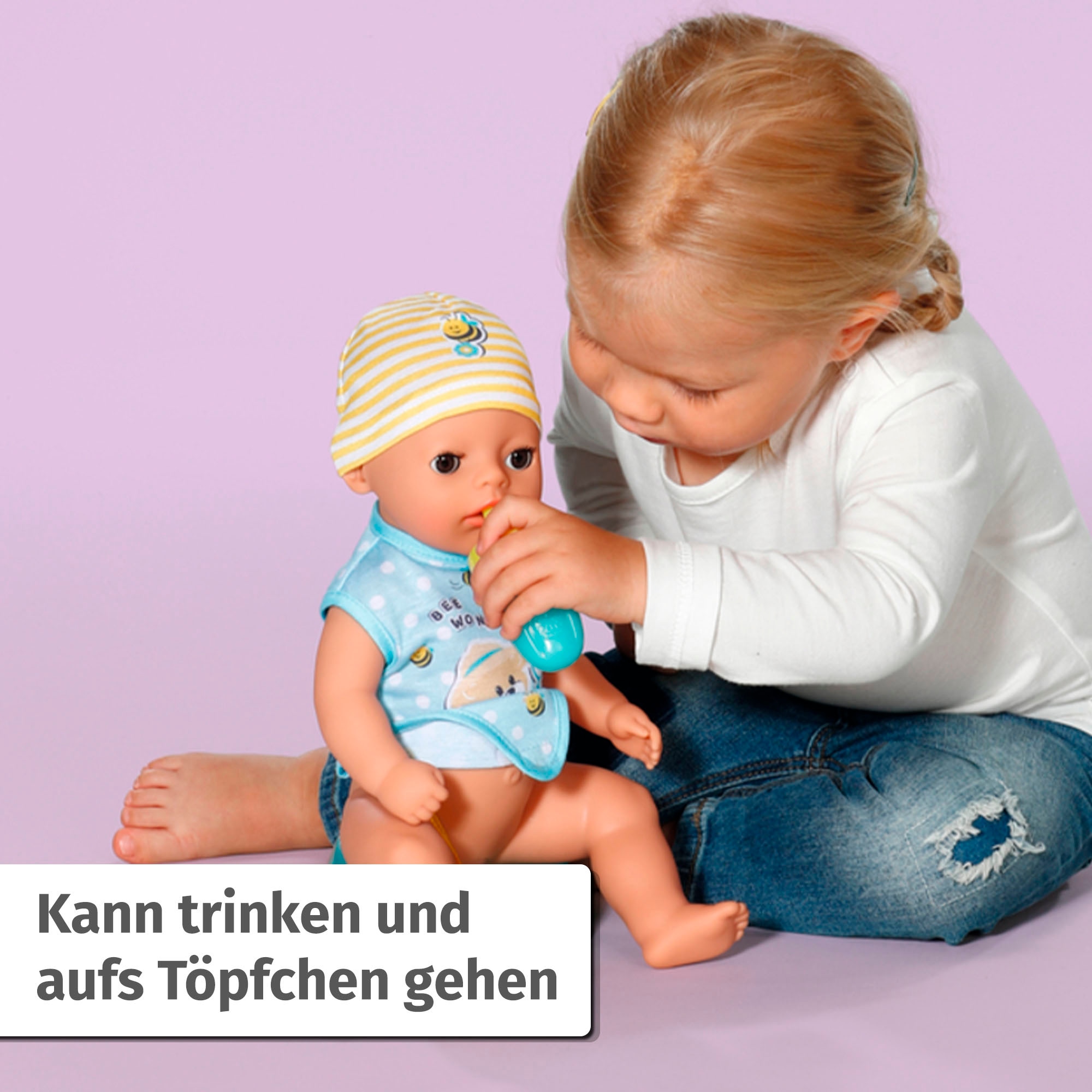 Baby Born Babypuppe »Little Baby Boy 36 cm«, mit 7 Funktionen