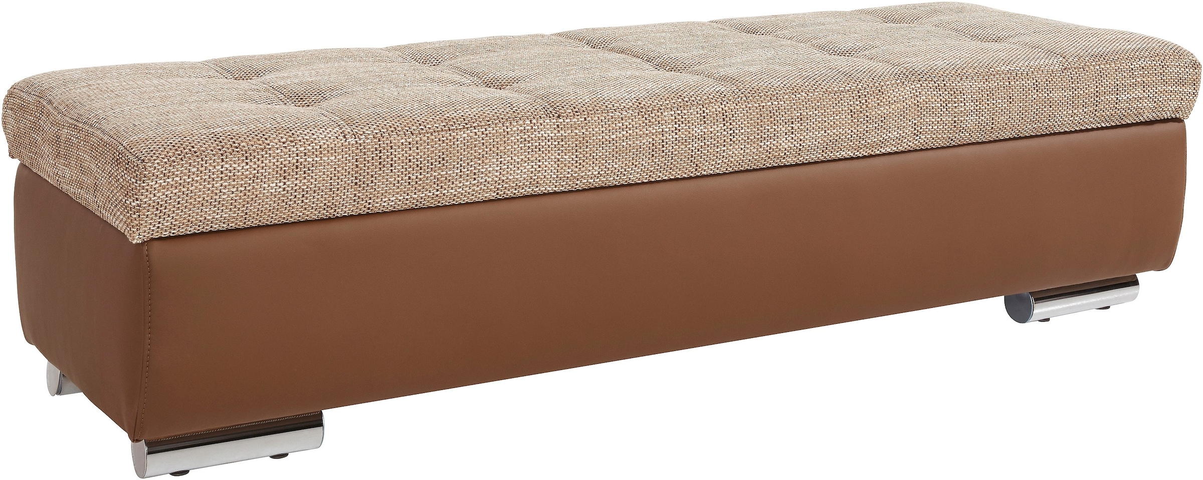 DOMO collection Hocker »Treviso XXL: B/T/H: 161/60/41 cm«, mit Stauraum, auch in Cord, passend zur Serie, moderne Steppung