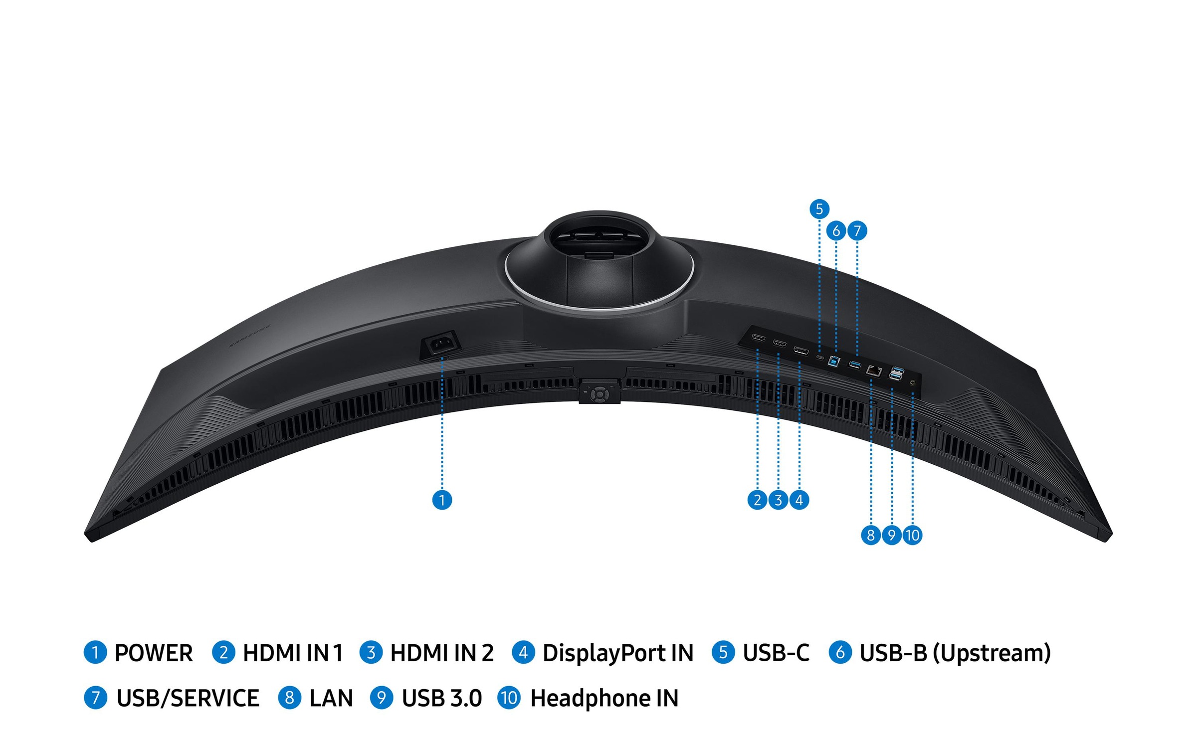 Samsung Curved-LED-Monitor »LS49C950UAUXEN«, 123,97 cm/49 Zoll, 5120 x 1440 px, 120 Hz