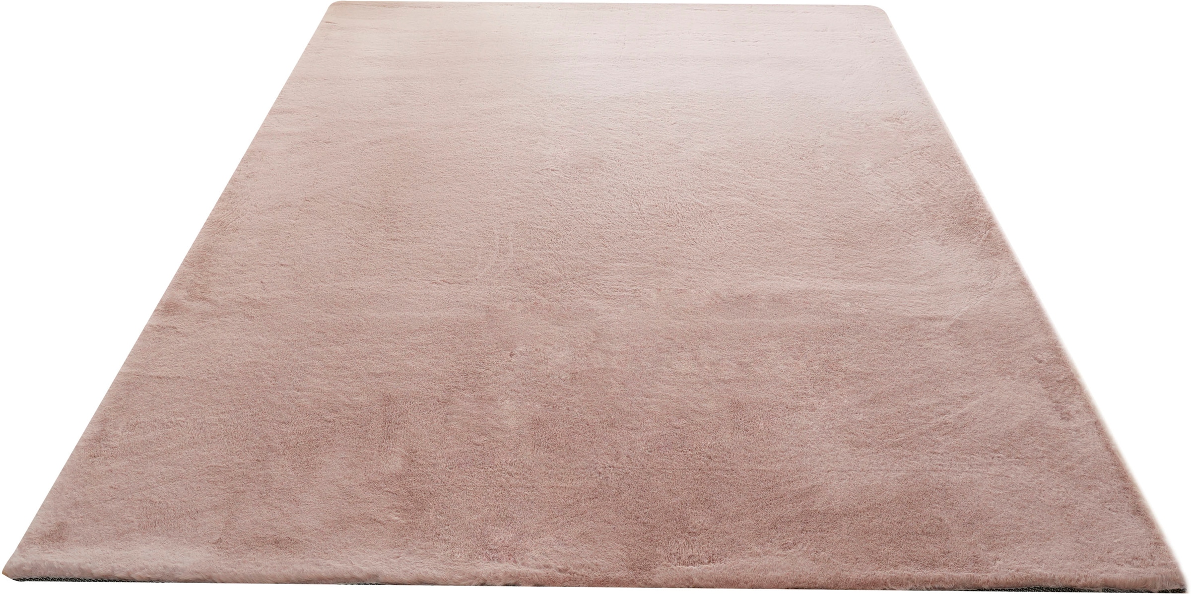 Bruno Banani Fellteppich »Rabbit 2, Kunstfell Teppich, Modern«, rechteckig, 25 mm Höhe, Kaninchenfell-Haptik, sehr weich, Wohnzimmer, Schlafzimmer, Esszimmer