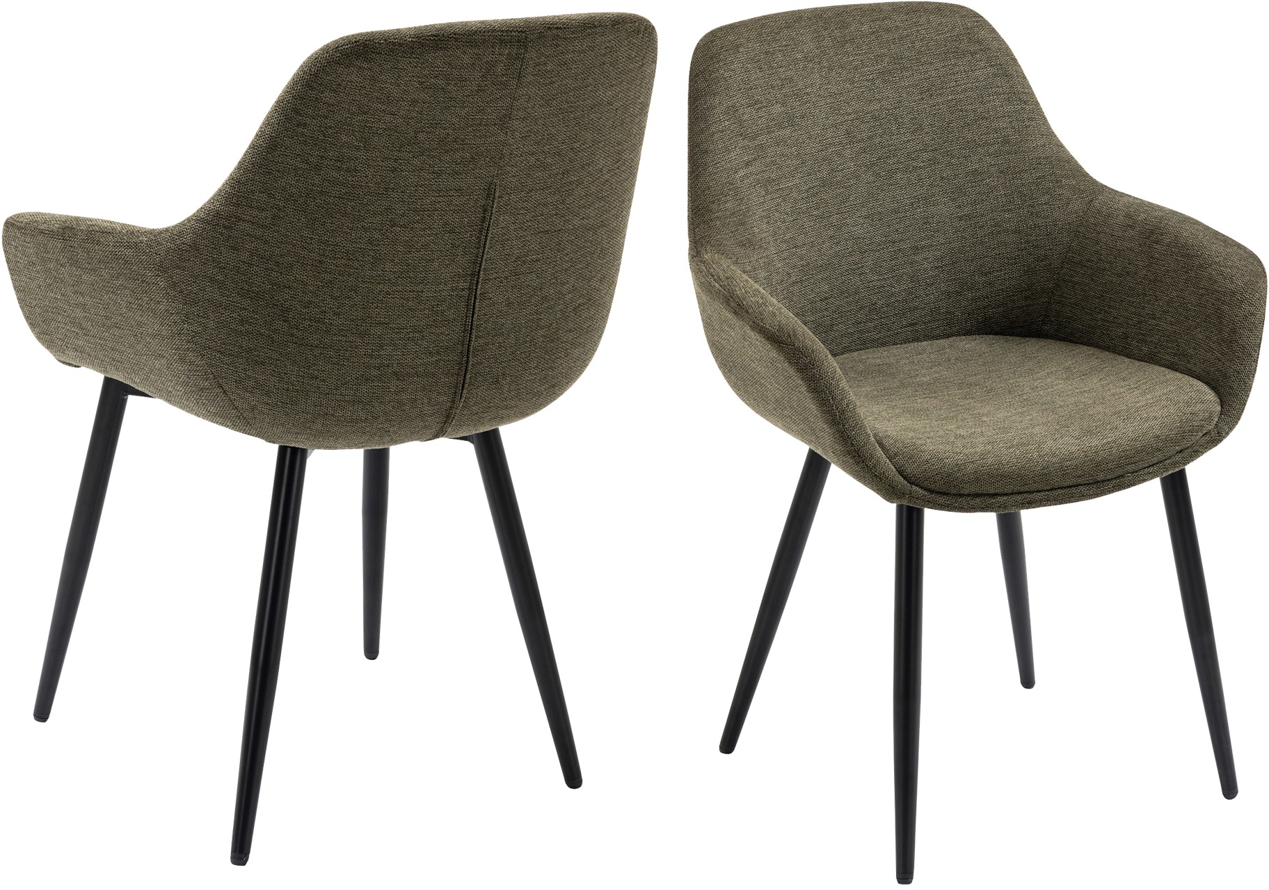 SalesFever Essgruppe »für stilvolles Speisen«, (Set, 5 tlg.), 5-teiliges Set mit authentischer Baumkanten-Tischplatte