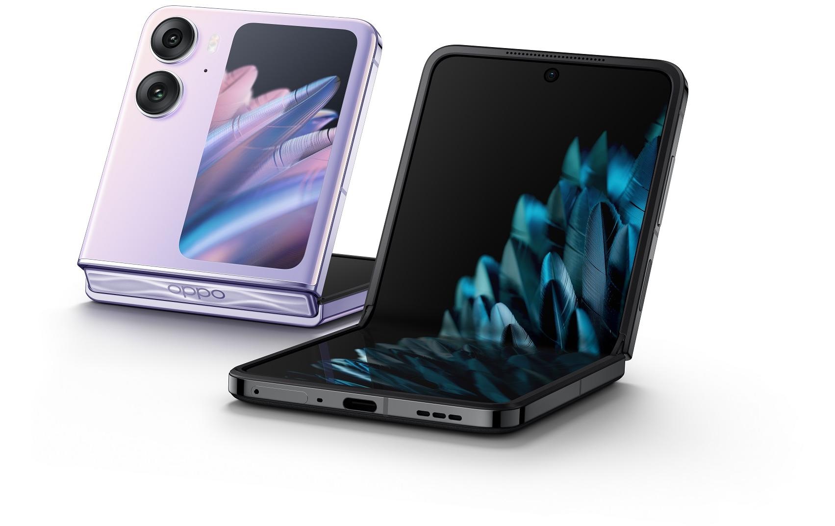 Oppo Smartphone »OPPO Find N2 Flip Astral Black«, Schwarz