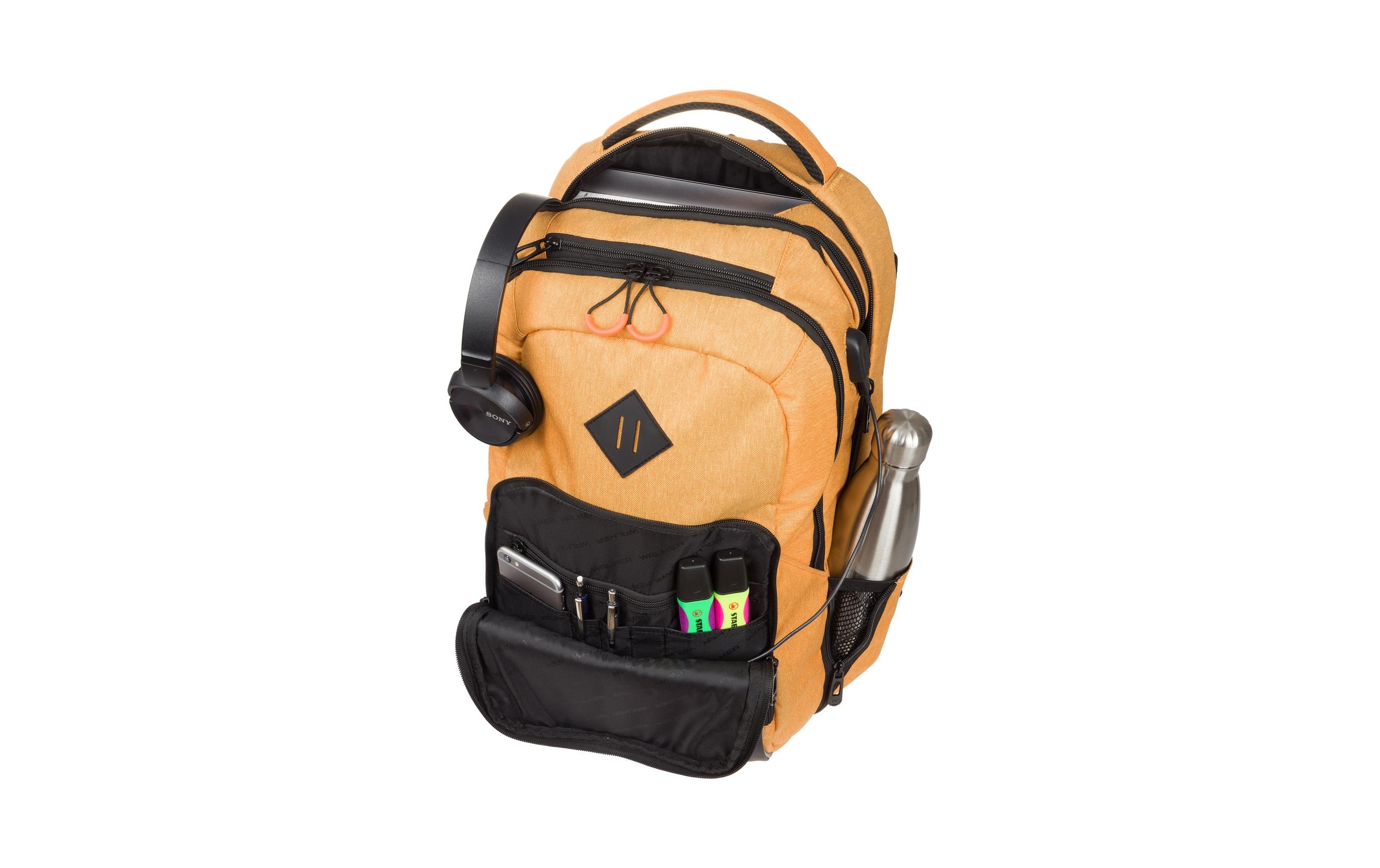 Walker by Schneiders Schulrucksack »College Mustard«