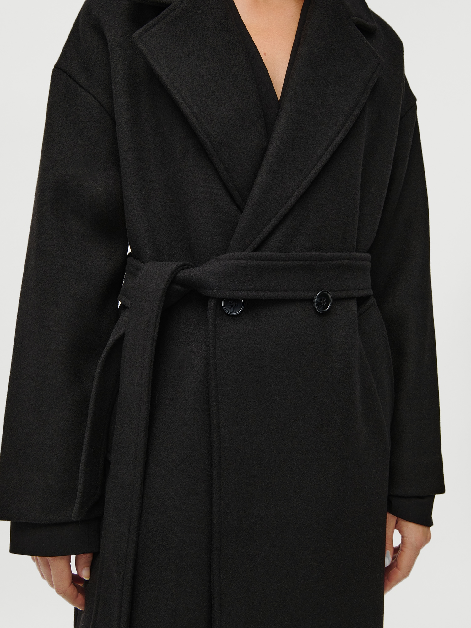 LeGer Langmantel »Betty, LeGer by Lena Gercke«, Regular fit mit V-Ausschnitt