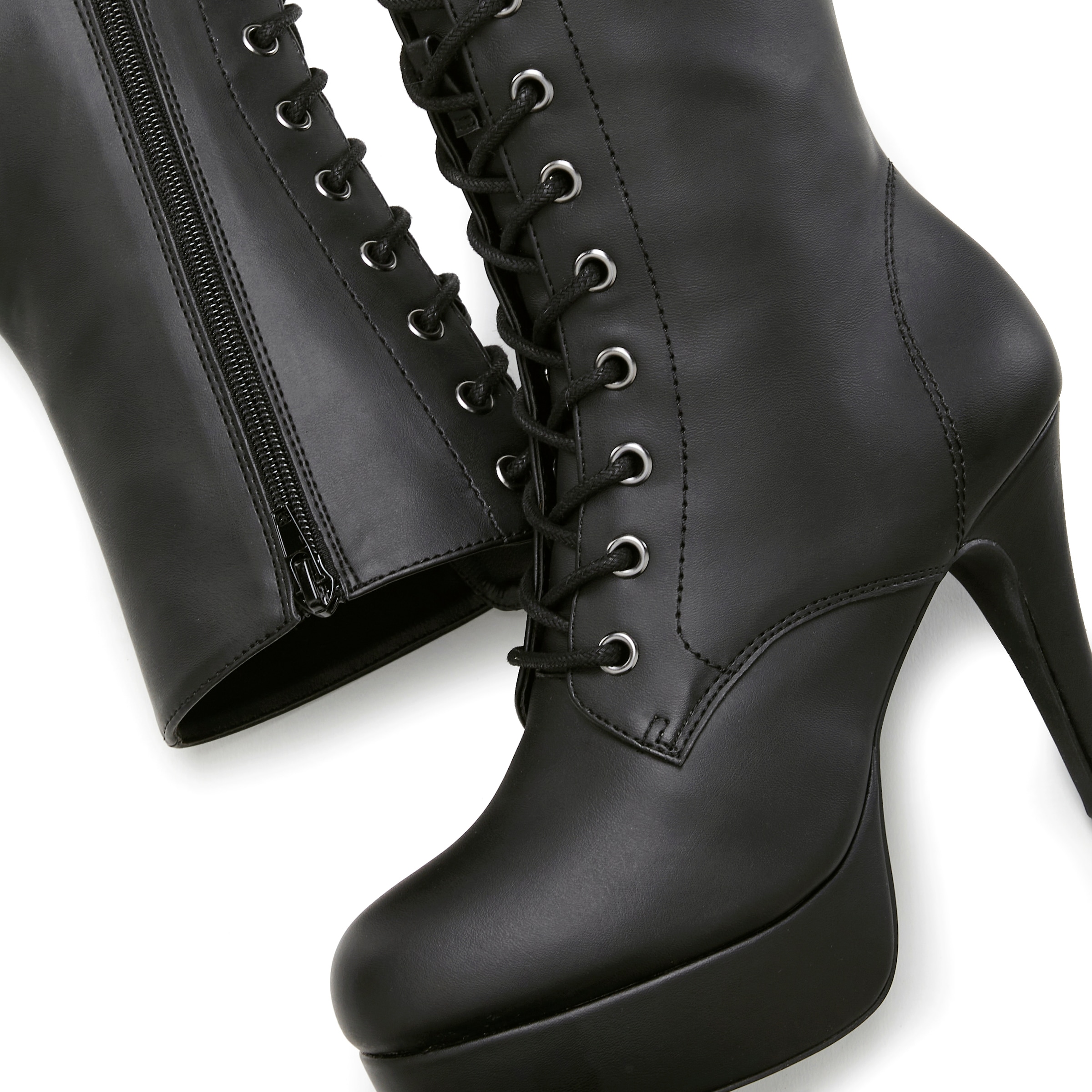 LASCANA Belle Affaire Schnürstiefelette, High-Heel-Boots mit Plateauabsatz