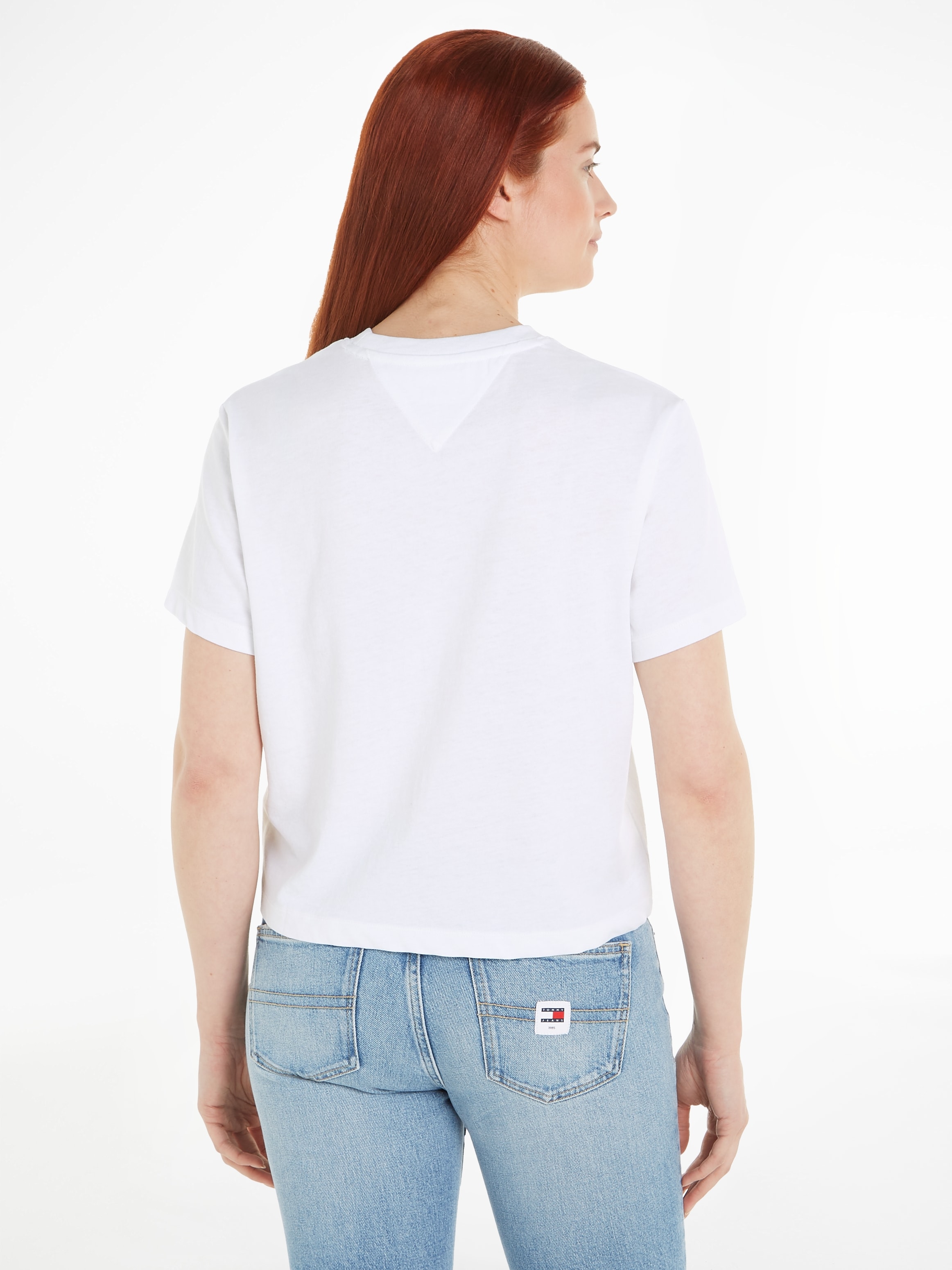 Tommy Jeans T-Shirt »TJW BXY BADGE TEE EXT«, mit grosser Tommy Jeans Logo- Badge online kaufen bei Jelmoli-Versand Schweiz