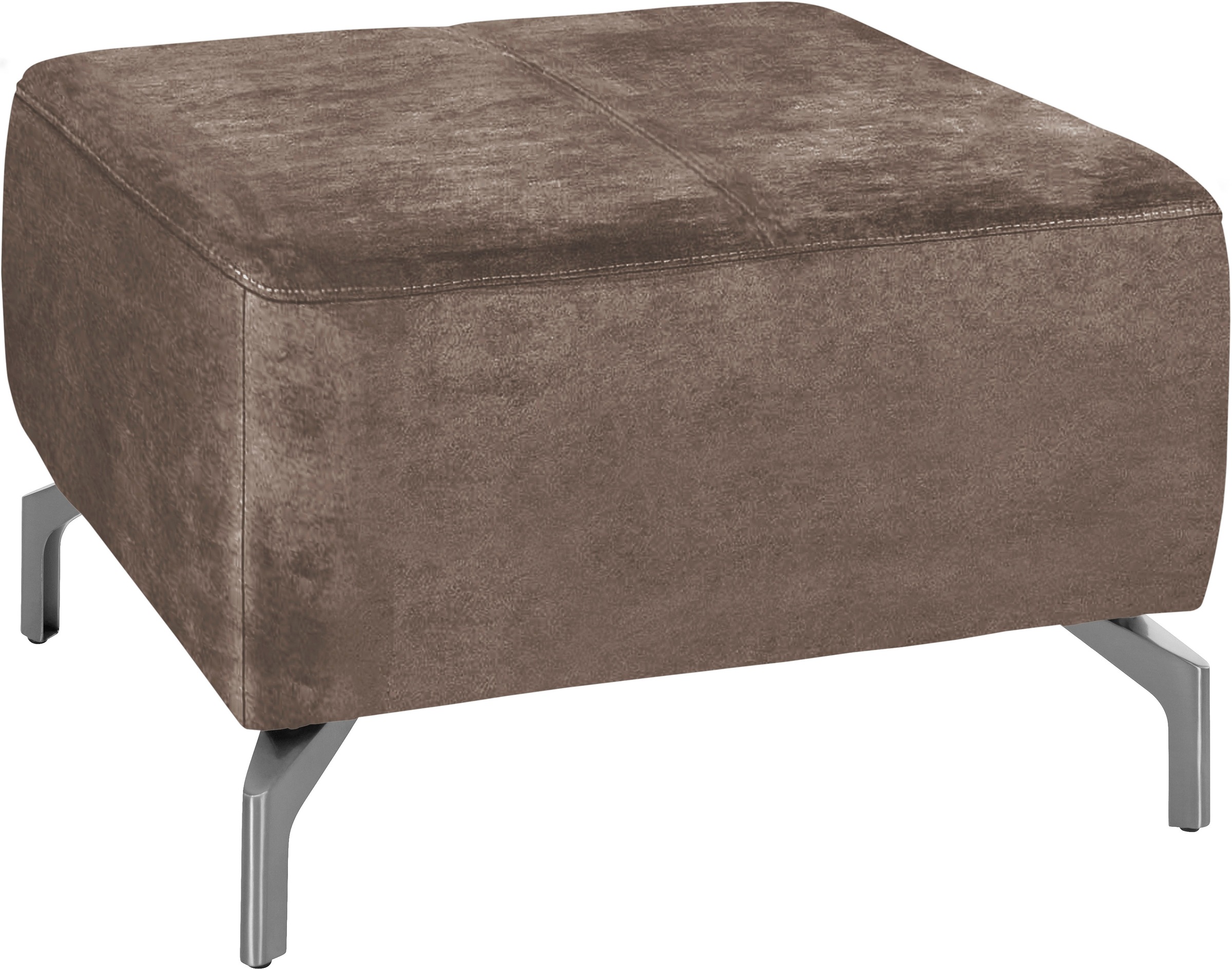 sit&more Hocker »Gizeh«, Fusshöhe 15 cm, wahlweise in 2 unterschiedlichen Fussfarben