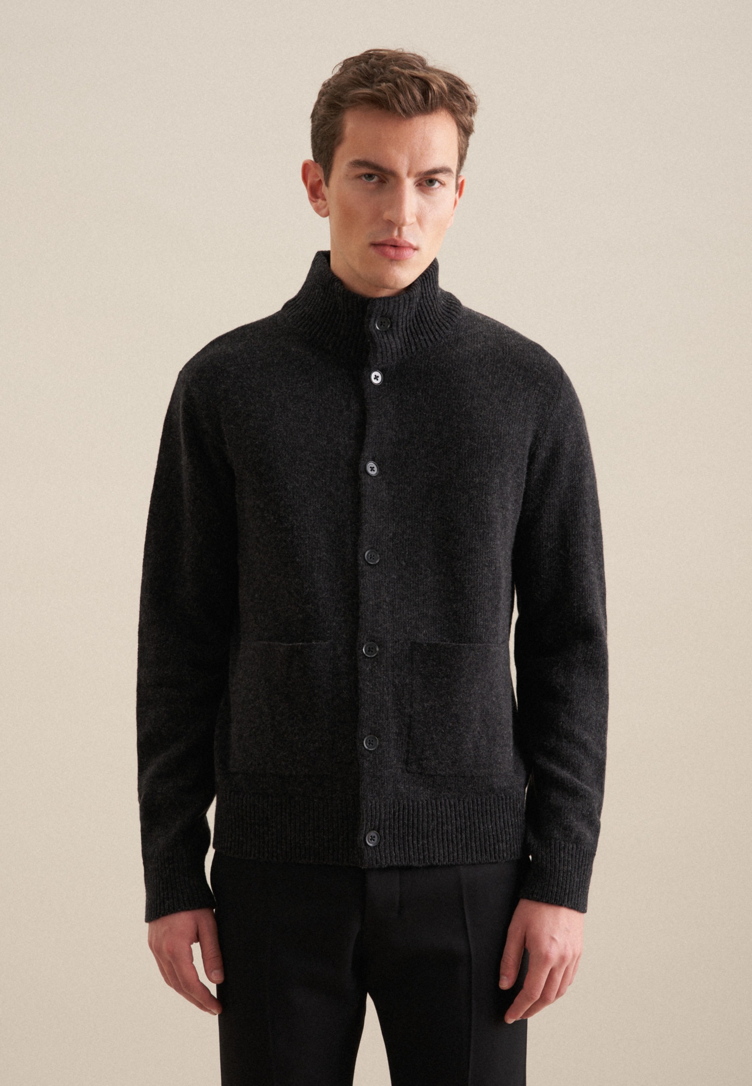 seidensticker Strickjacke 1/1 Kragen