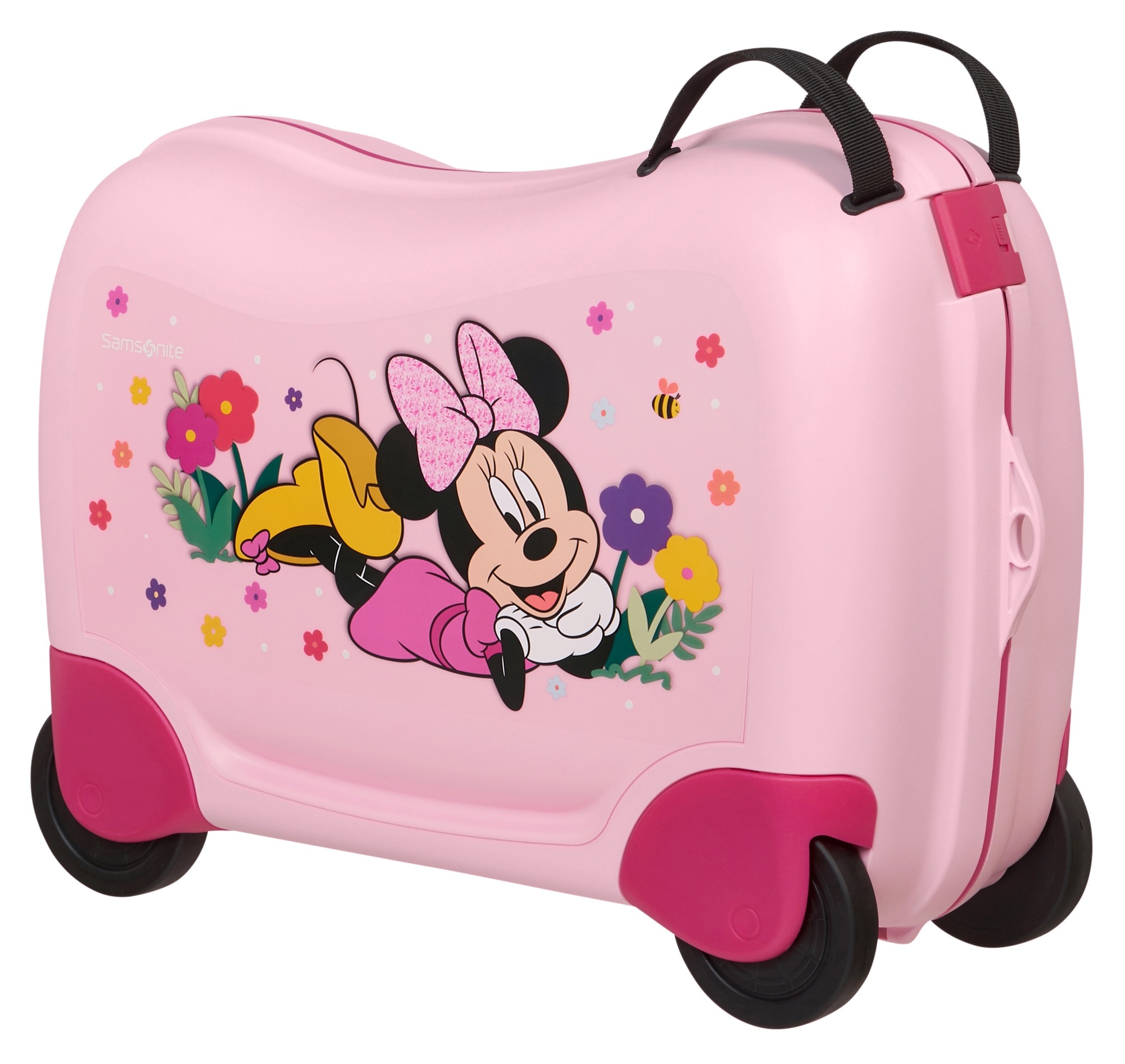 Samsonite, Unisex, Kinderkoffer »DREAM2GO DISNEY, Minnie Flower Power« 30 l 4 Rollen mit geräumigem Hauptfach, mit Kreuzspannbändern, mit Haltegurt, 