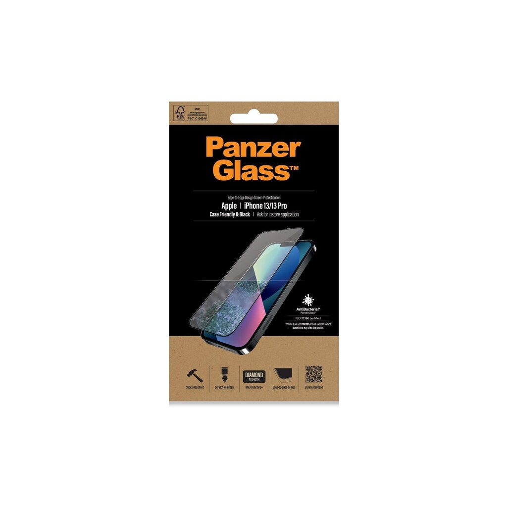 PanzerGlass Displayschutzglas »Displayschutz Case«, für iPhone 13, iPhone 13 Pro