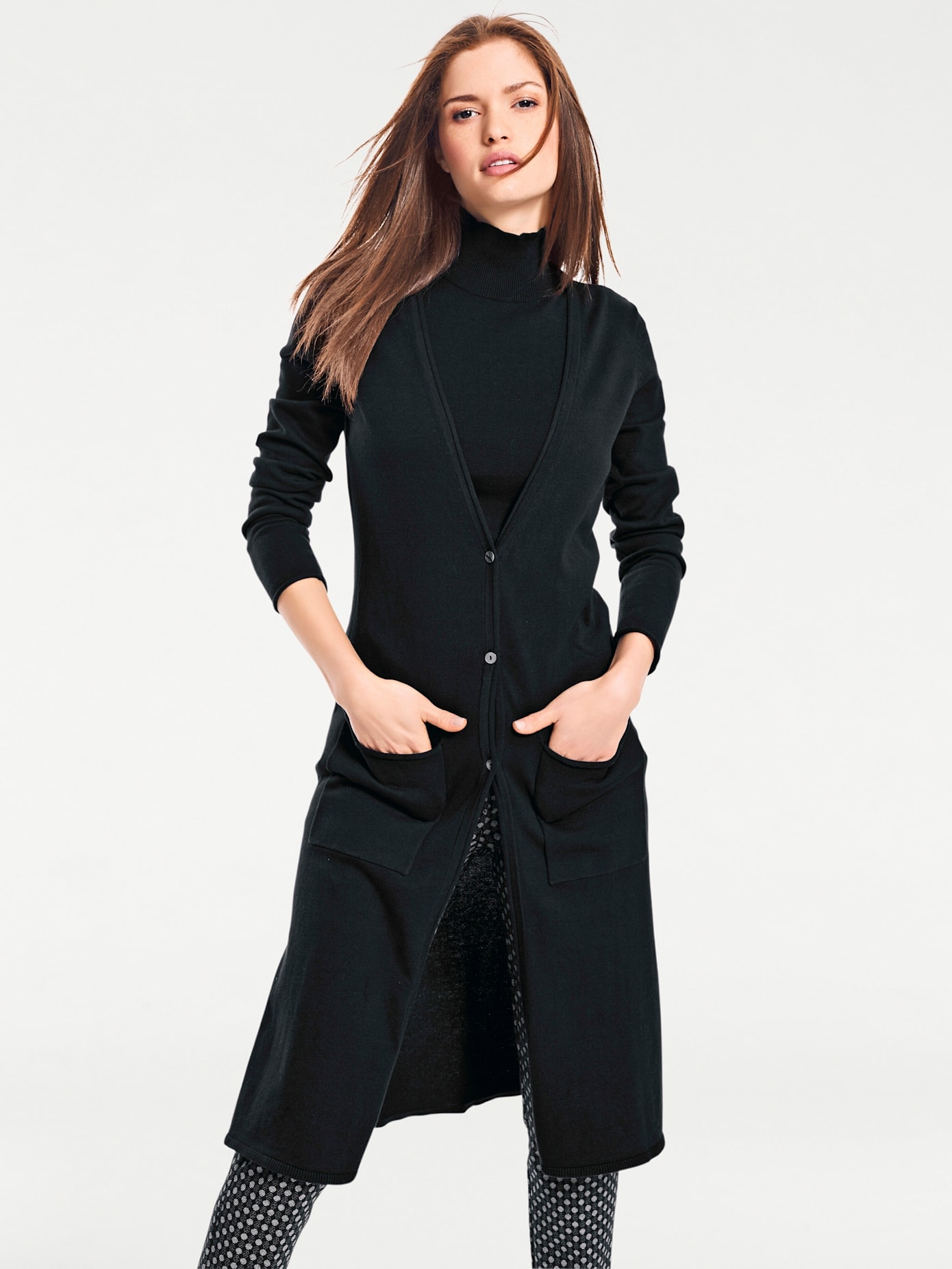 heine Longstrickjacke