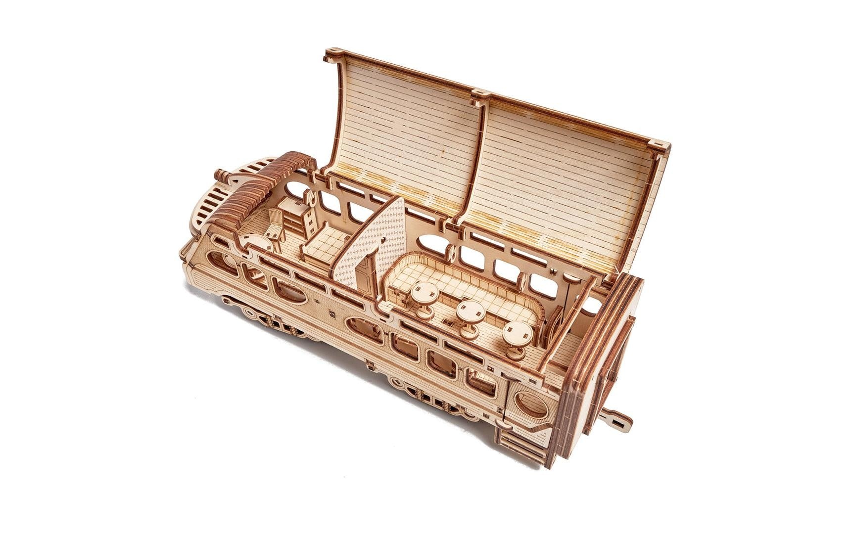 Spielbausteine »WoodTrick Atlantic Express-Zug«, (636 St.)