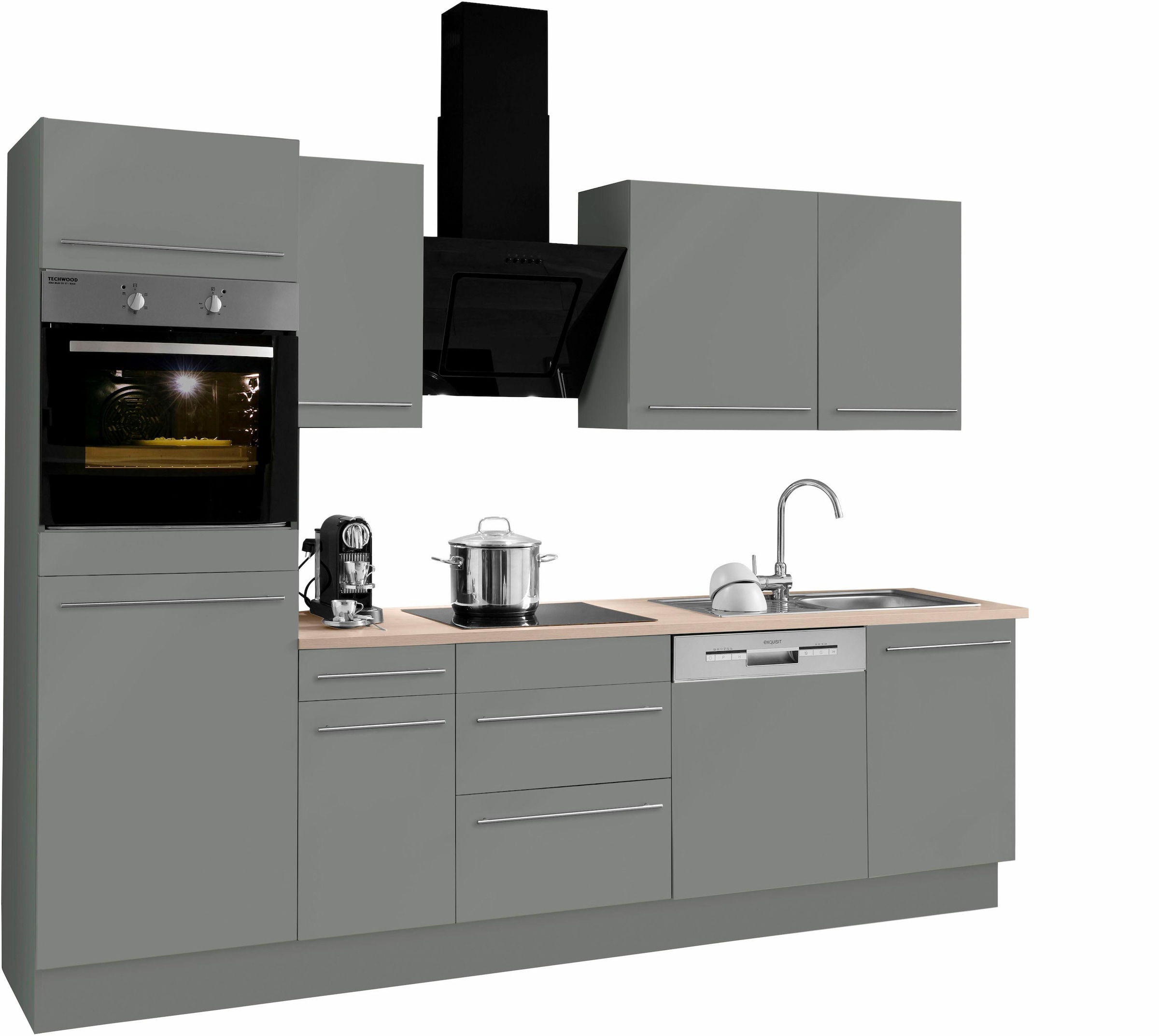 ❤ OPTIFIT Küchenzeile im cm, Shop wahlweise mit Jelmoli-Online entdecken Breite 270 »Bern«, E-Geräten