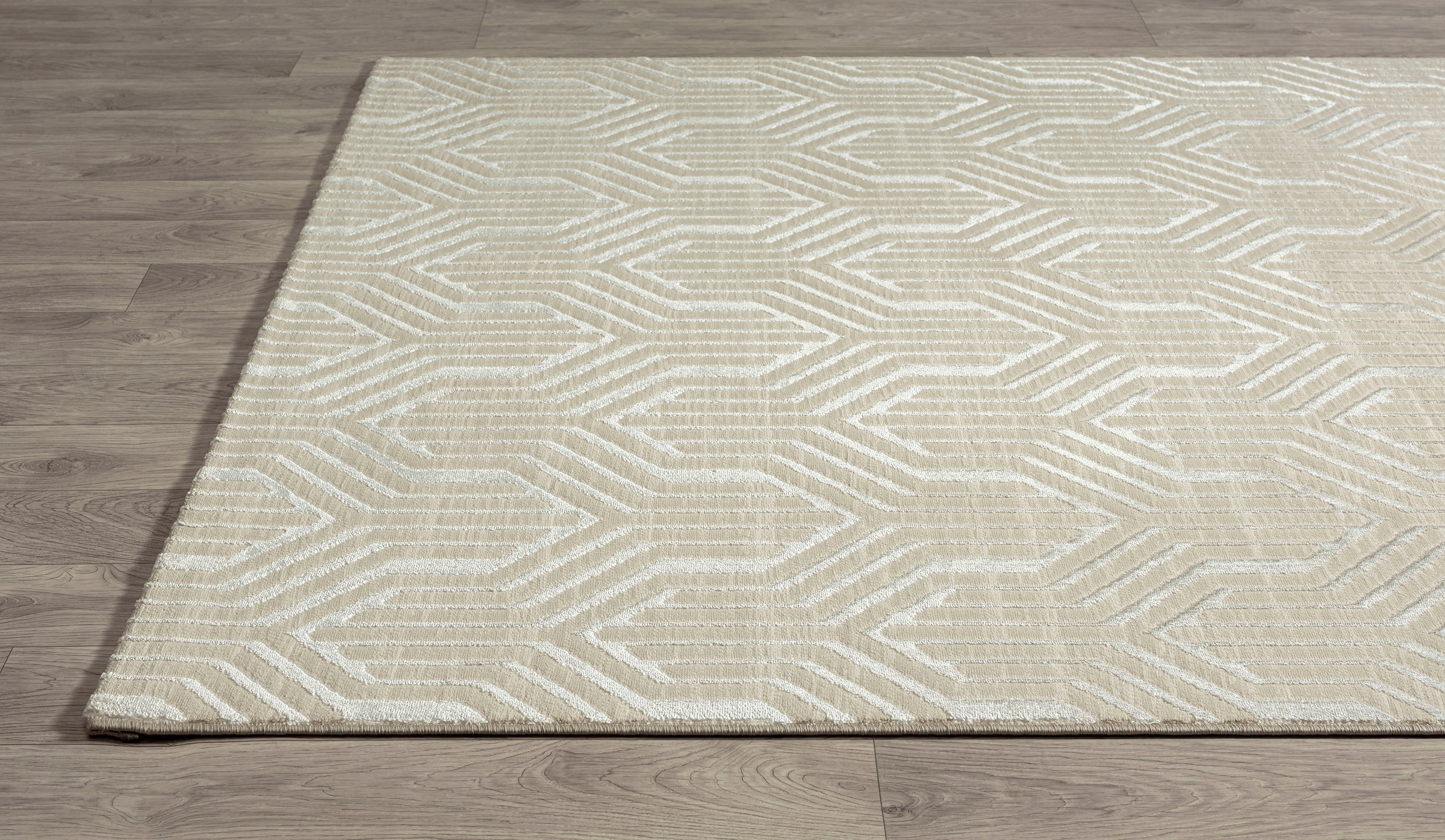 merinos Teppich »Creation 50057«, rechteckig, 10 mm Höhe, elegant, glänzend, Kurzflor, pflegeleicht, Wohnzimmer