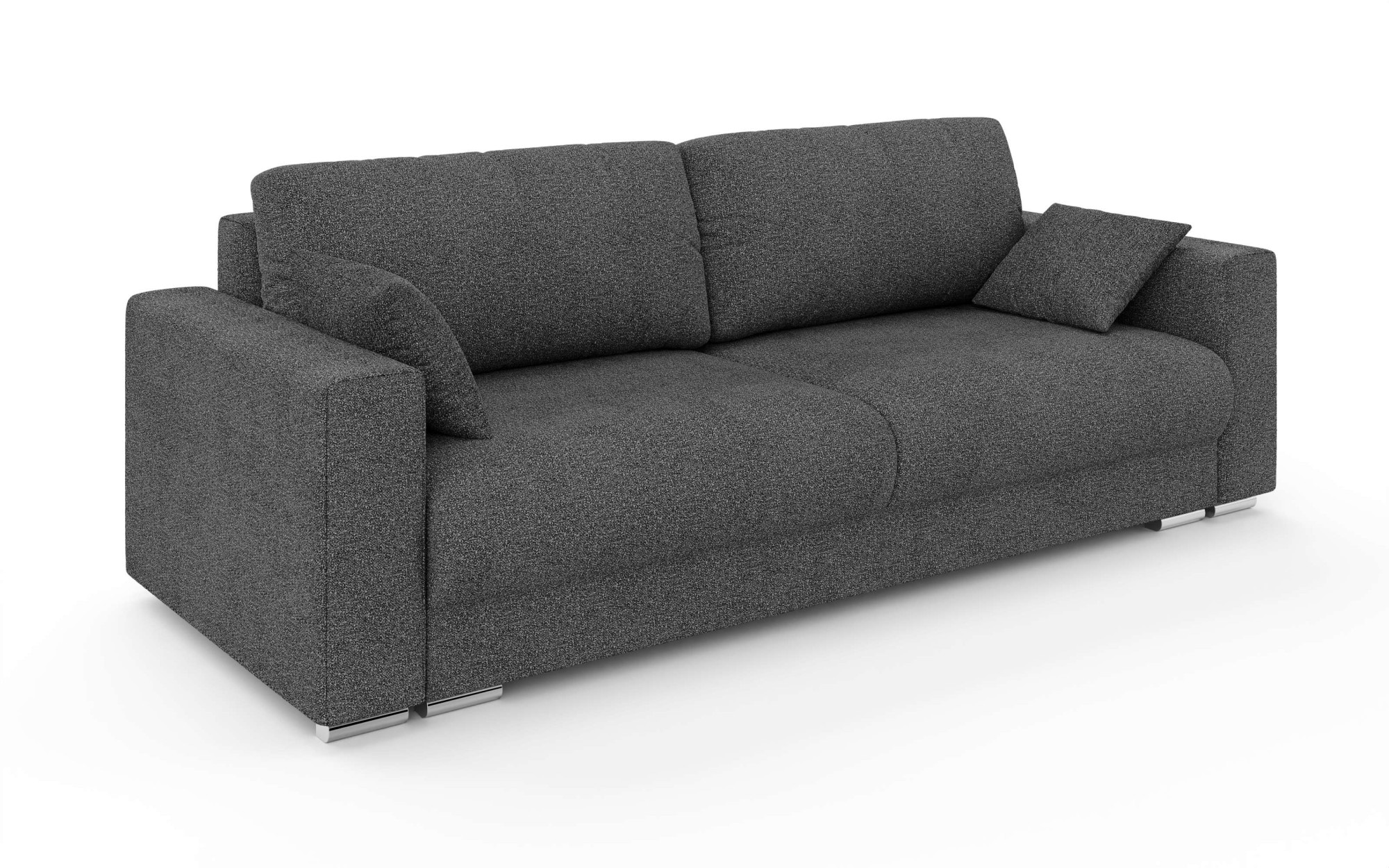 INOSIGN 3-Sitzer »Stevinson Schlafsofa mit Bettkasten, Masse B/H/T: 229/87/97 cm«, mit Wellenunterfederung, 2 Rückenkissen und 2 Zierkissen