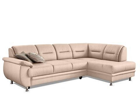 sit&more Ecksofa "Mailand L-Form, B: 250 cm, Komfortsitzhöhe 46 cm" optional Schlaffunktion, Eckcouch in Kunstleder & Stoff