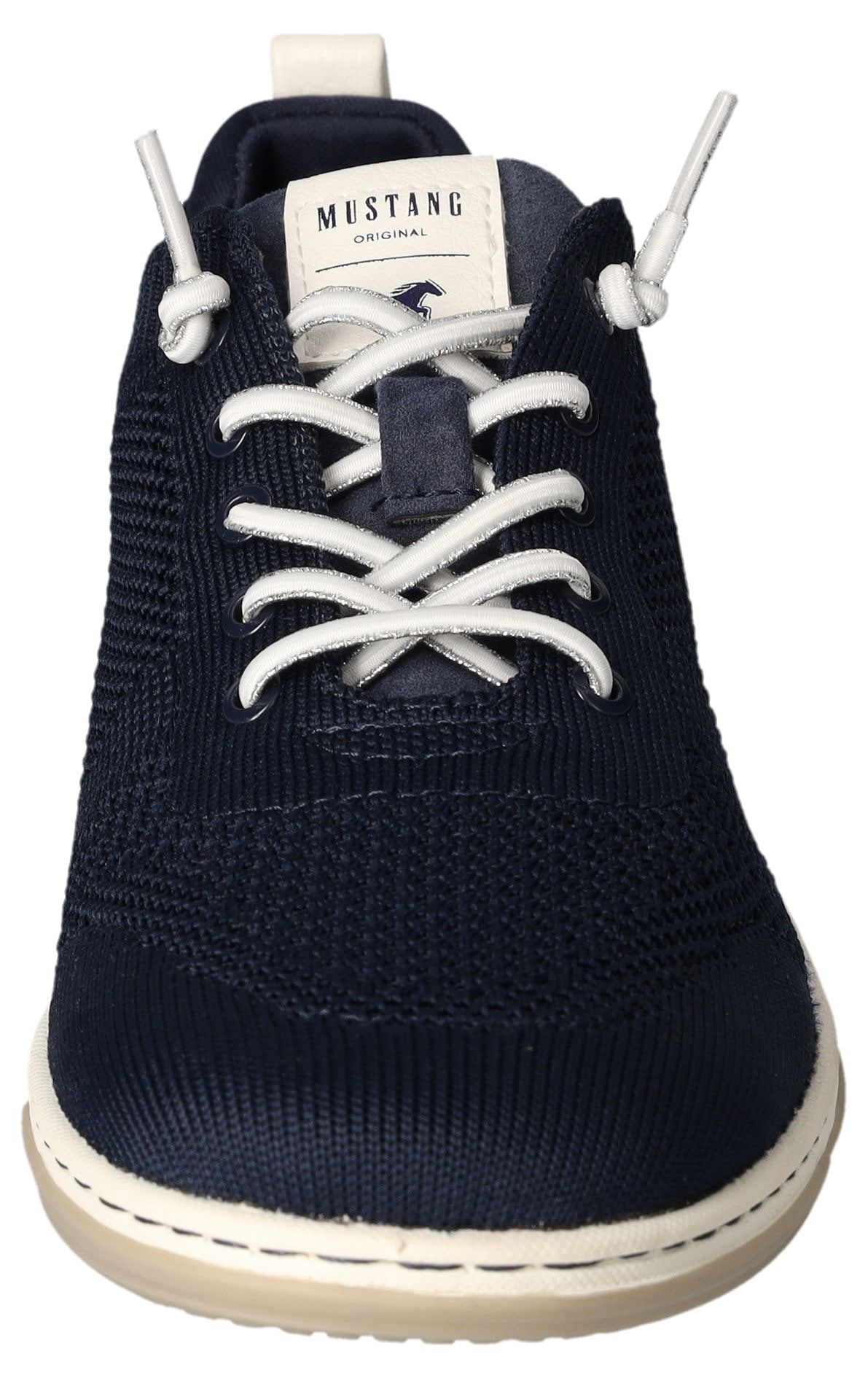 Mustang Shoes Slip-On Sneaker, Freizeitschuh, Halbschuh, Schlupfschuh, mit Elastik-Schnürsenkel