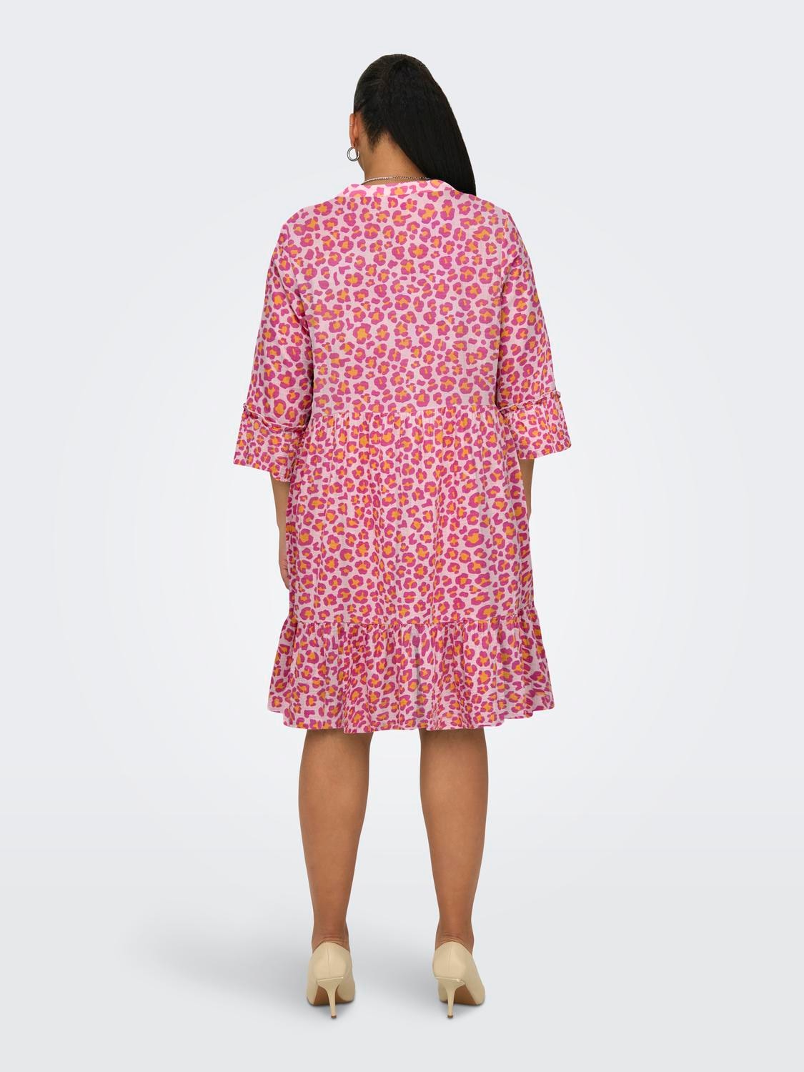 ONLY CARMAKOMA Tunikakleid »CARTHYRA LIFE PEPLUM DRESS WVN«, aus Musselin