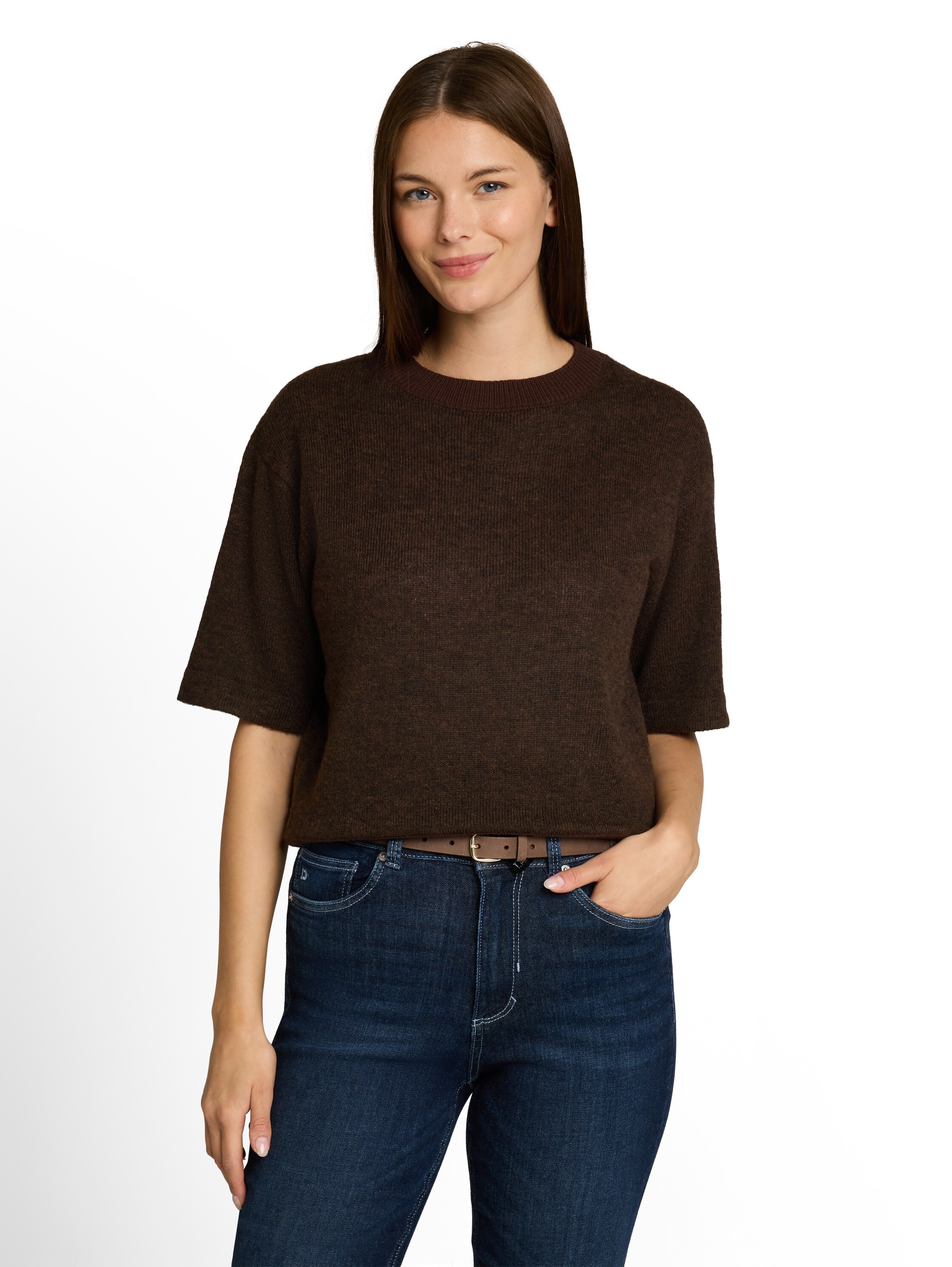 TOM TAILOR Strickpullover "Regular" Sommer-Strickpullover / Halbarm