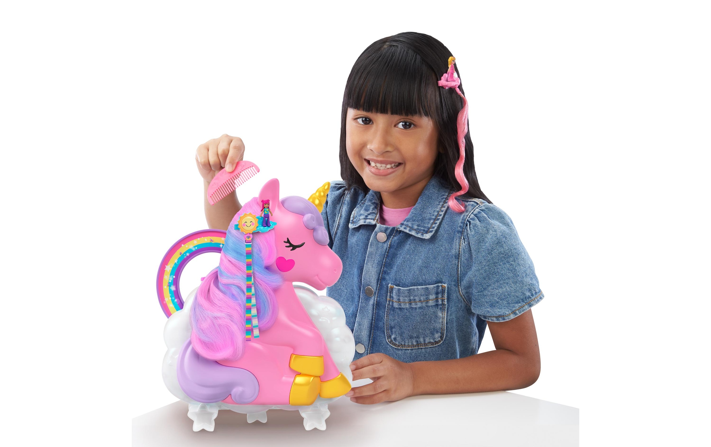 Polly Pocket Spielfigur »Einhorn Haarspiel Schatulle«