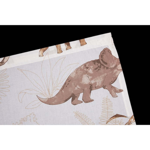 Lüttenhütt Gardine »Dino«, (1 St.), Nachhaltige Kindergardine, bedruckt,  halbtransparent online kaufen | Jelmoli-Versand