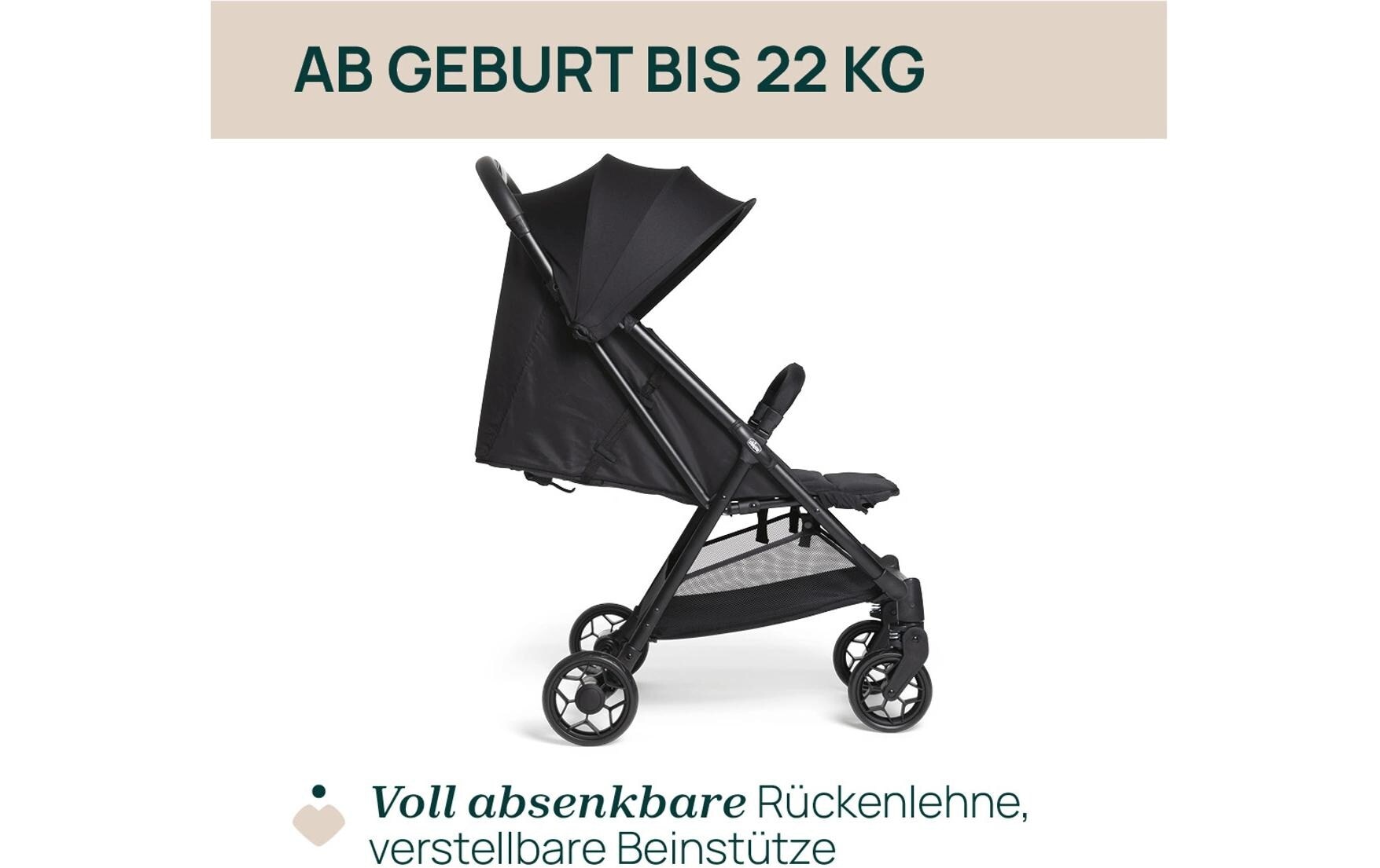 Chicco Kinder-Buggy »Urbino Black«, 22 kg