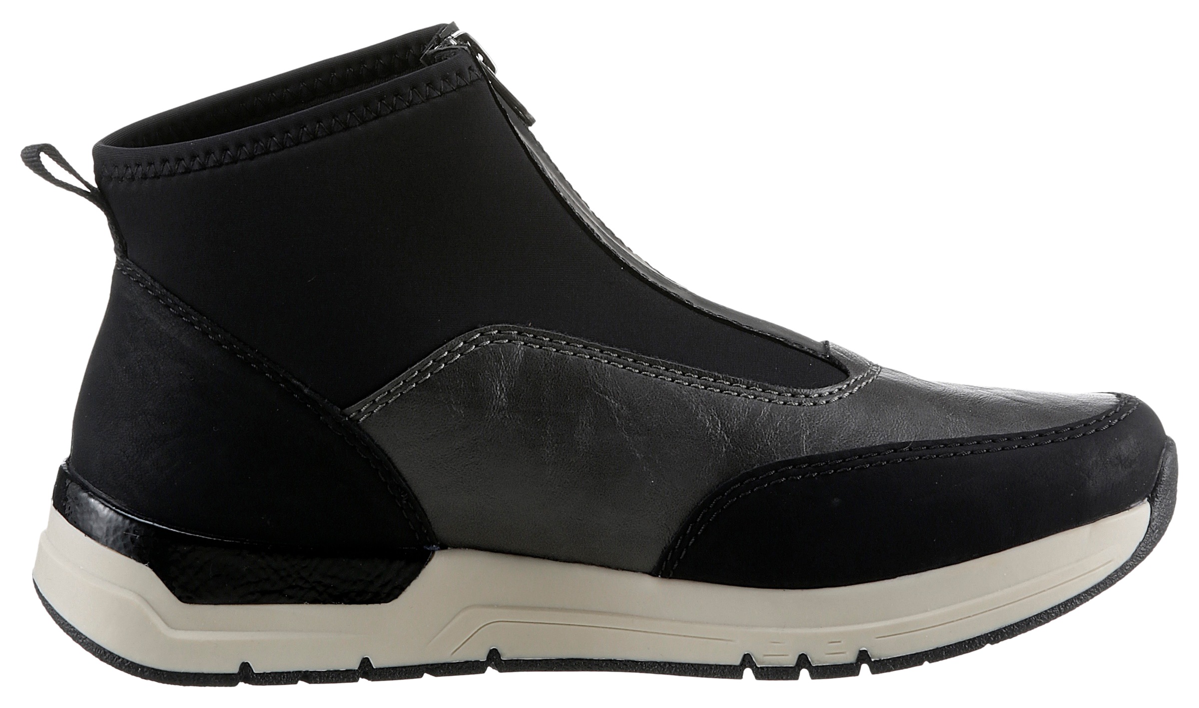 Rieker Slip-On Sneaker, Schlupfboots, Stiefelette, High top Sneaker in veganer Verarbeitung