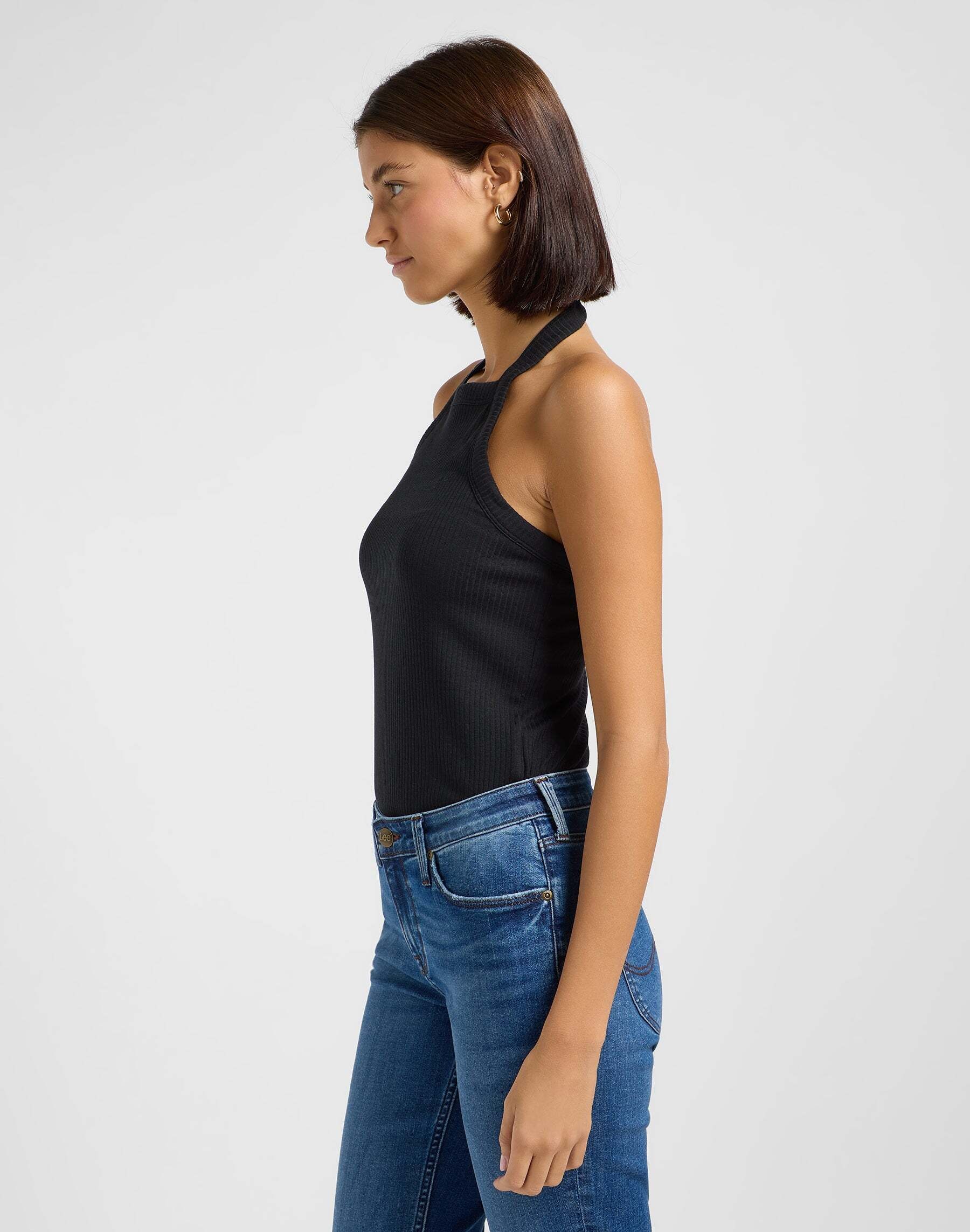 Lee® Kurzarmshirt »LEE Top Open Back Halter Top«