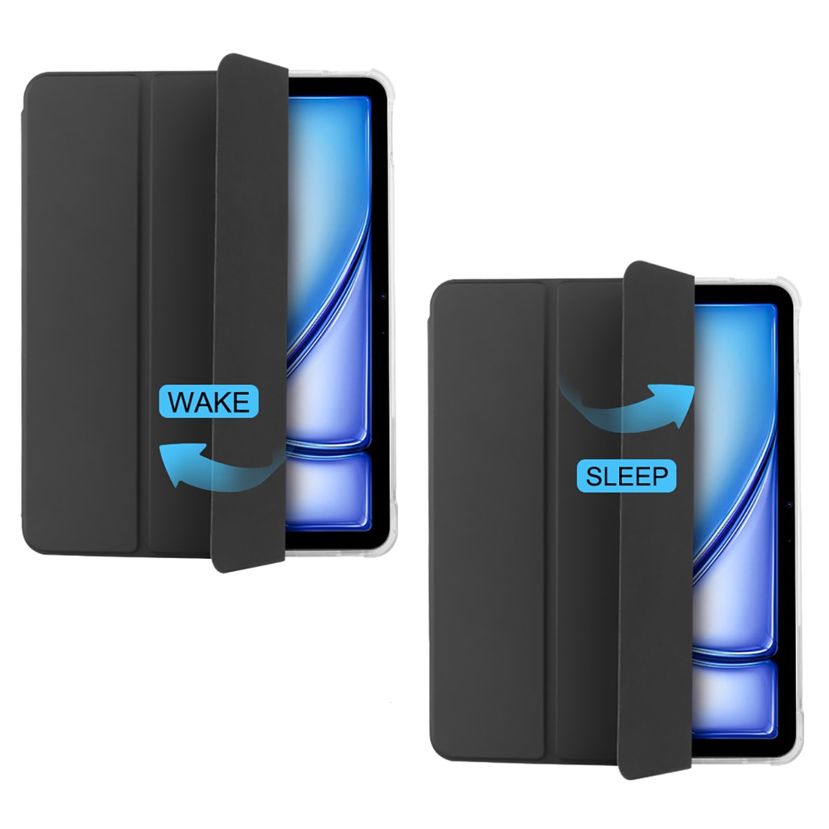 PEDEA Tablet-Hülle »Folio Trifold Case für Apple iPad Air 11 (M2 24)«, Backcover, Schutzhülle, Tabletschutzhülle, Case, Schutzcase, stossfest