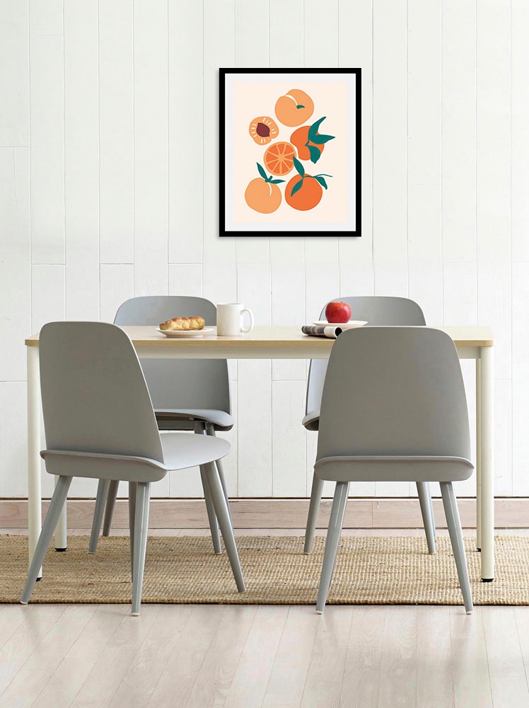 queence Bild "Ely" Essen  Kunst  Lebensmittel  Obst  Obst Bilder 1 Stk. tlg. gerahmt