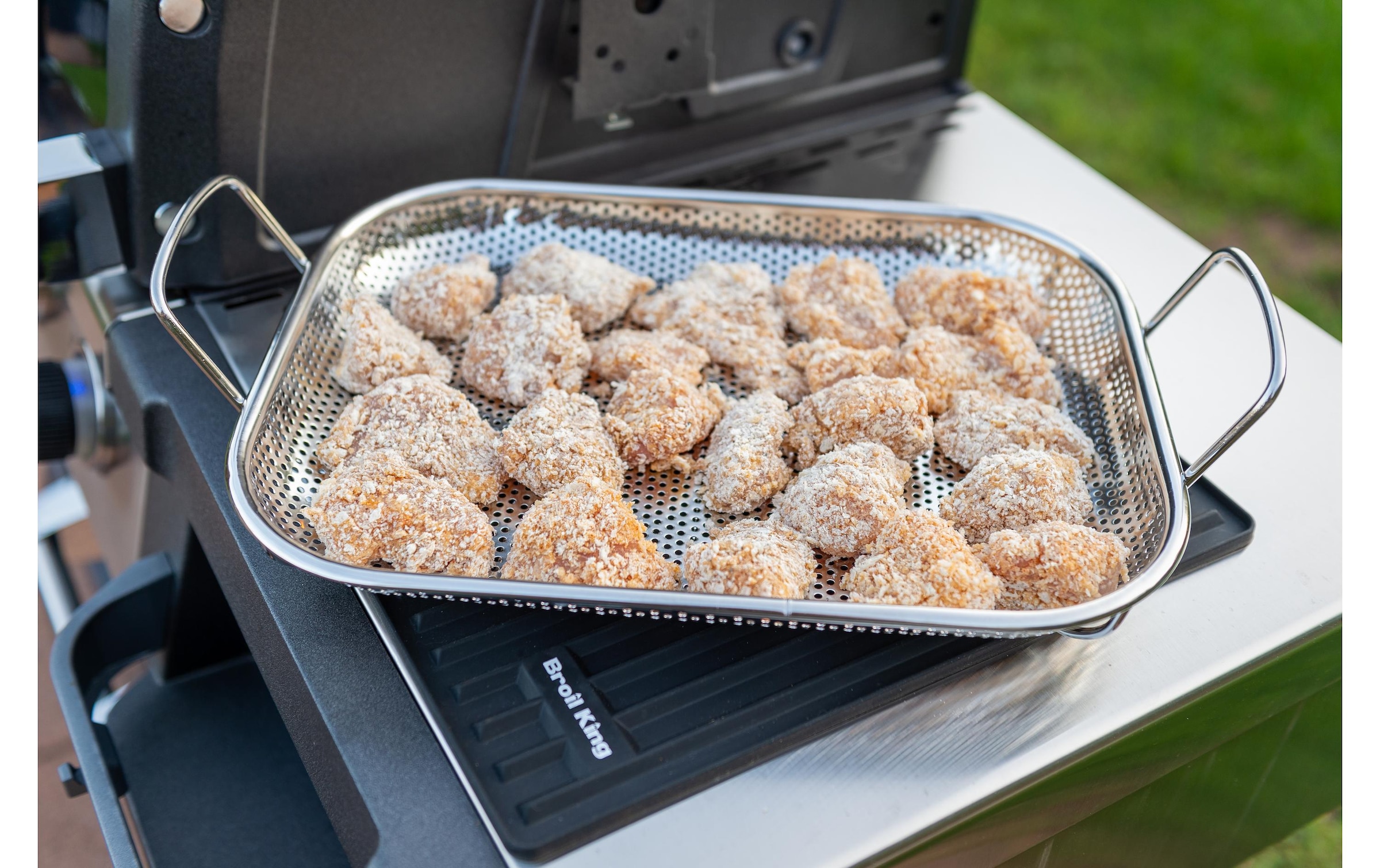 Broil King Grillpfanne »Bratkorb gross«, Edelstahl