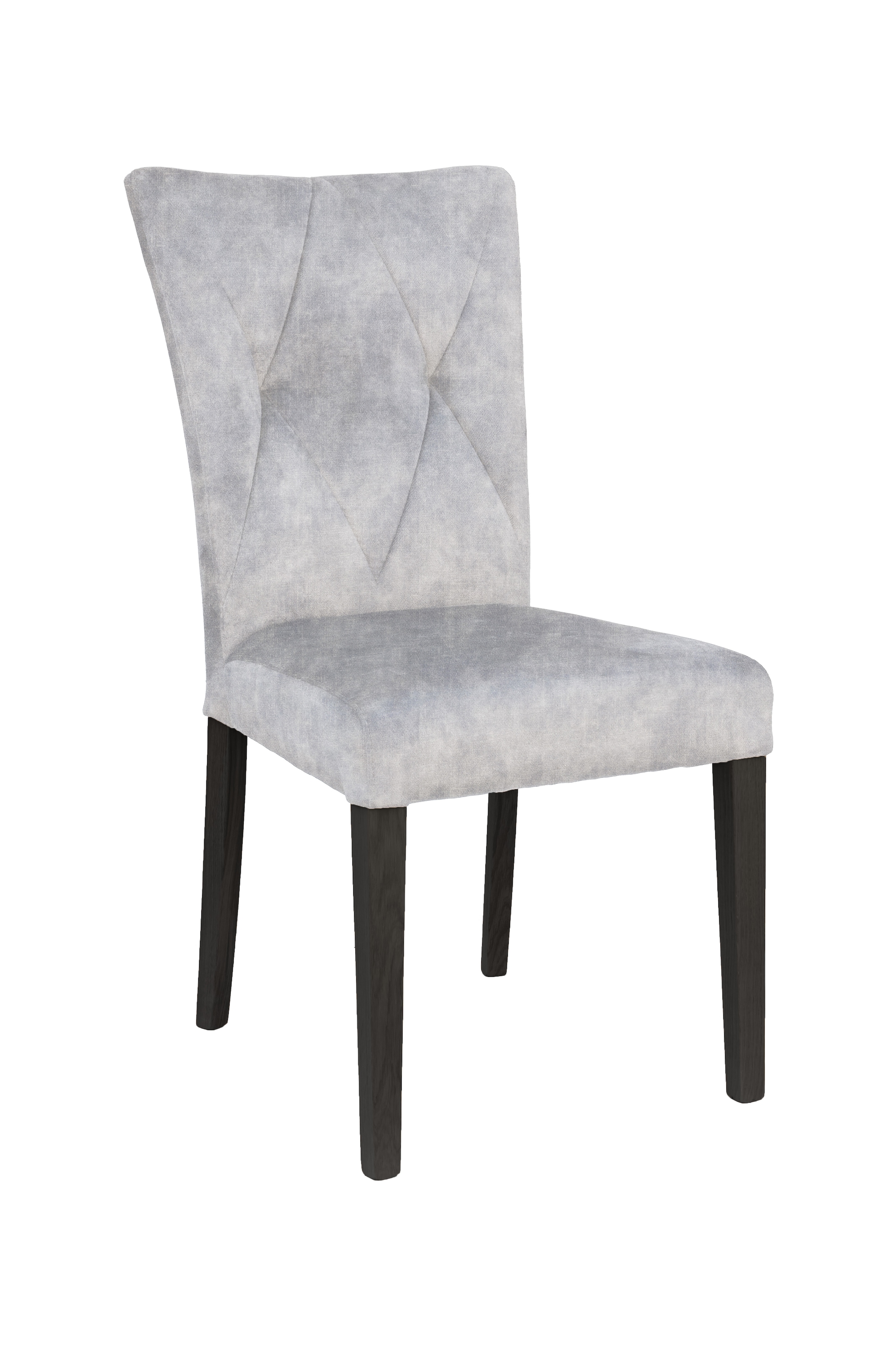 Home affaire 4-Fussstuhl »Diamond«, (Set), 2 St., Samtvelours, Sitz und Ruecken gepolstert