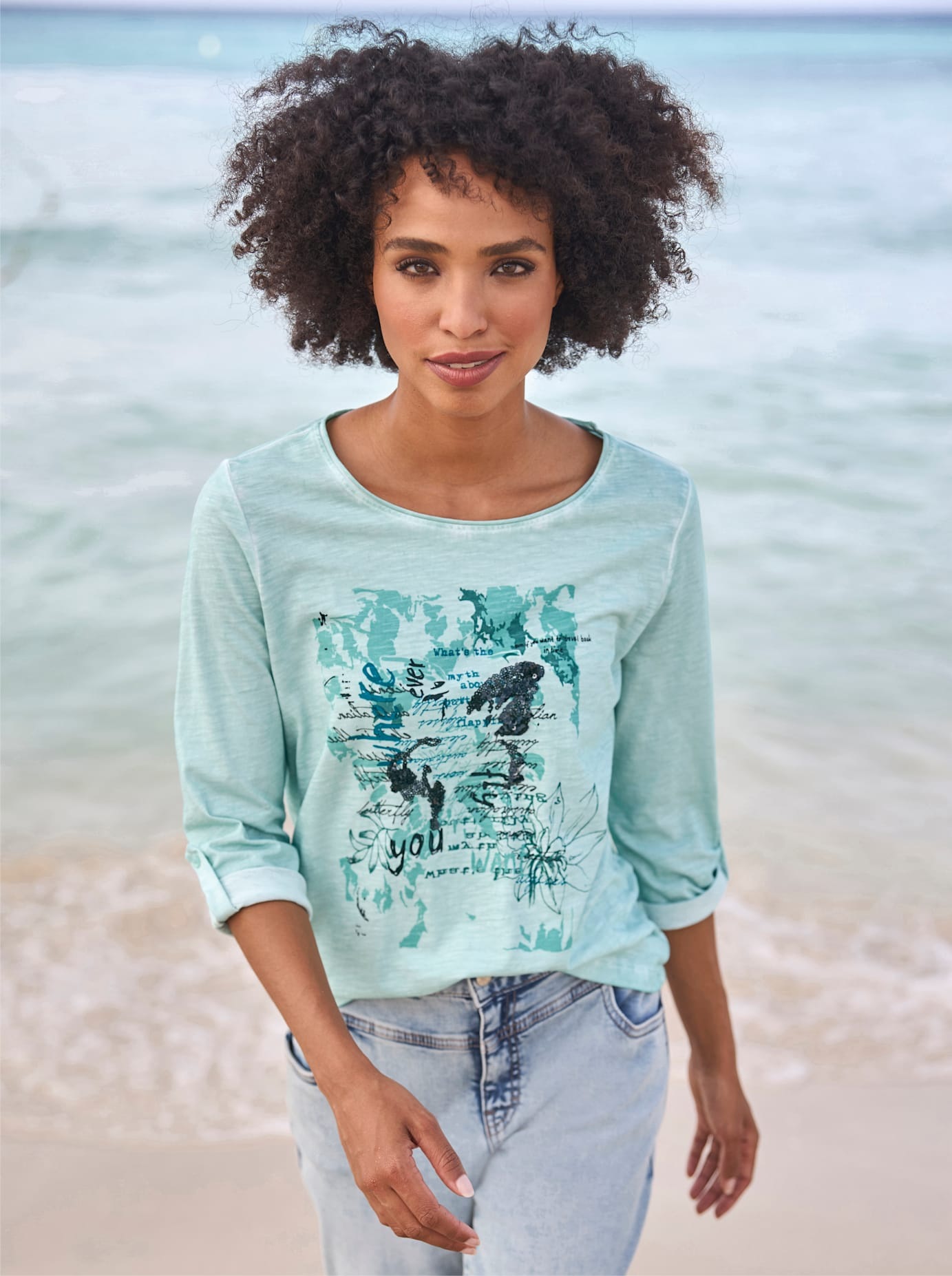 heine 3/4-Arm-Shirt »Shirt« 1 Stk.