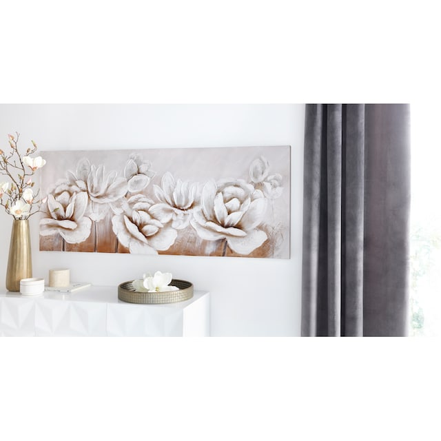 Home affaire Gemälde »Flowers«, Blumen-Blumenbilder, 150/60 cm online  shoppen | Jelmoli-Versand