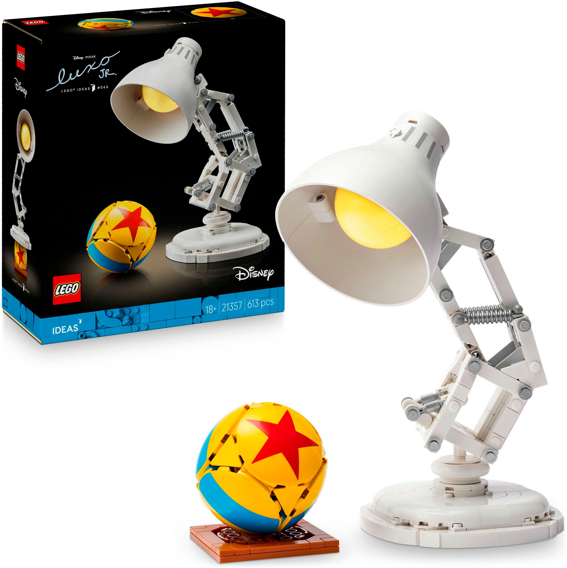 LEGO Konstruktionsspielsteine "Disney Pixar Luxo Jr. (21357), LEGO Ideas" Made in Europe