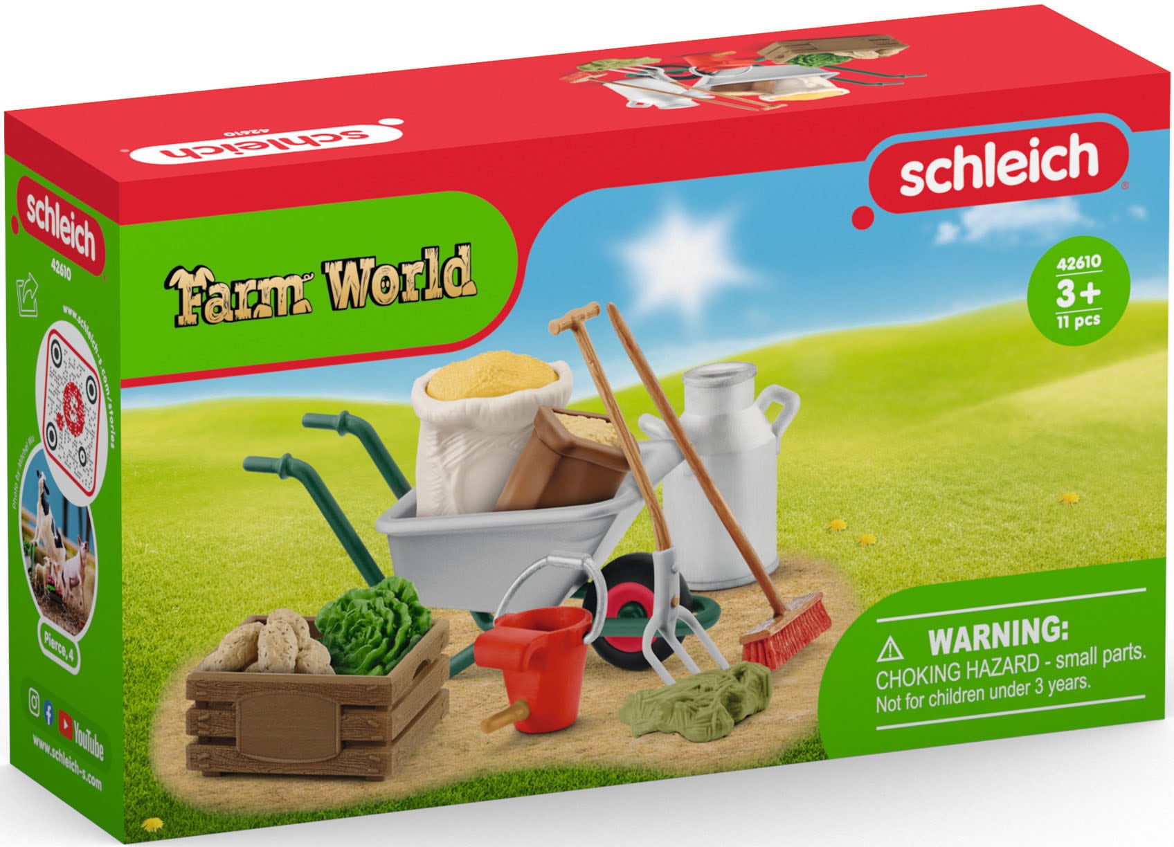 Schleich® Spielfigur »FARM WORLD, Stallpflege Zubehör (42610)«