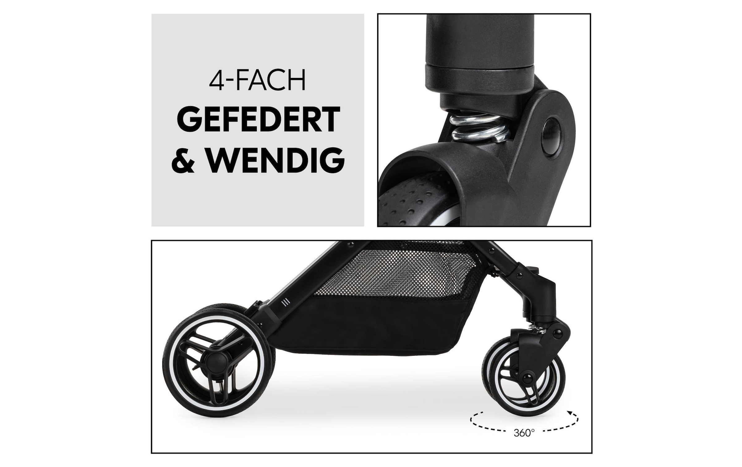 Hauck Kinder-Buggy »Travel N Care Plus Schwarz«