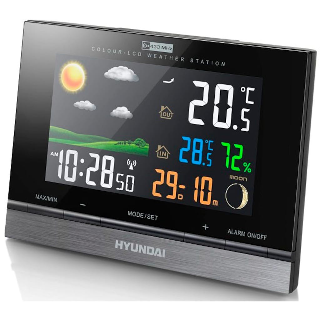 Hyundai Wetterstation »Hyundai WS 2303«, (mit Aussensensor)
