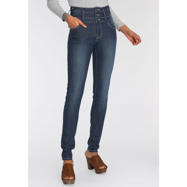 Arizona Slim-fit-Jeans »mit extra breitem Bund«, High Waist online shoppen  bei Jelmoli-Versand Schweiz