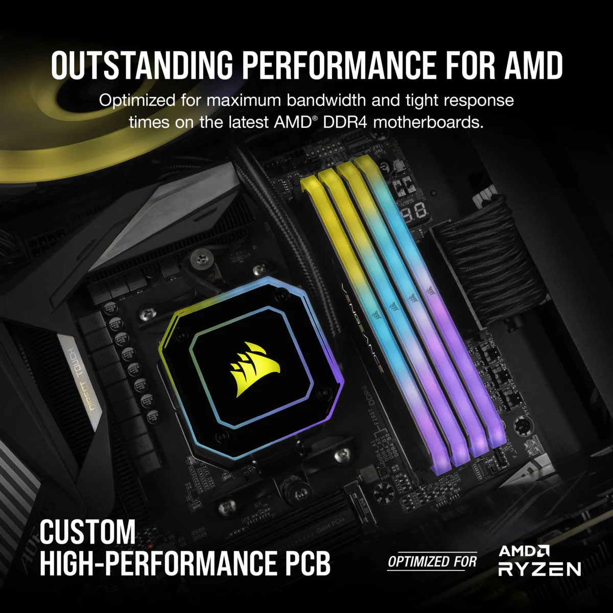 Corsair Arbeitsspeicher »Vengeance RGB, DDR4, 3600MHz 16GB 2x8GB«